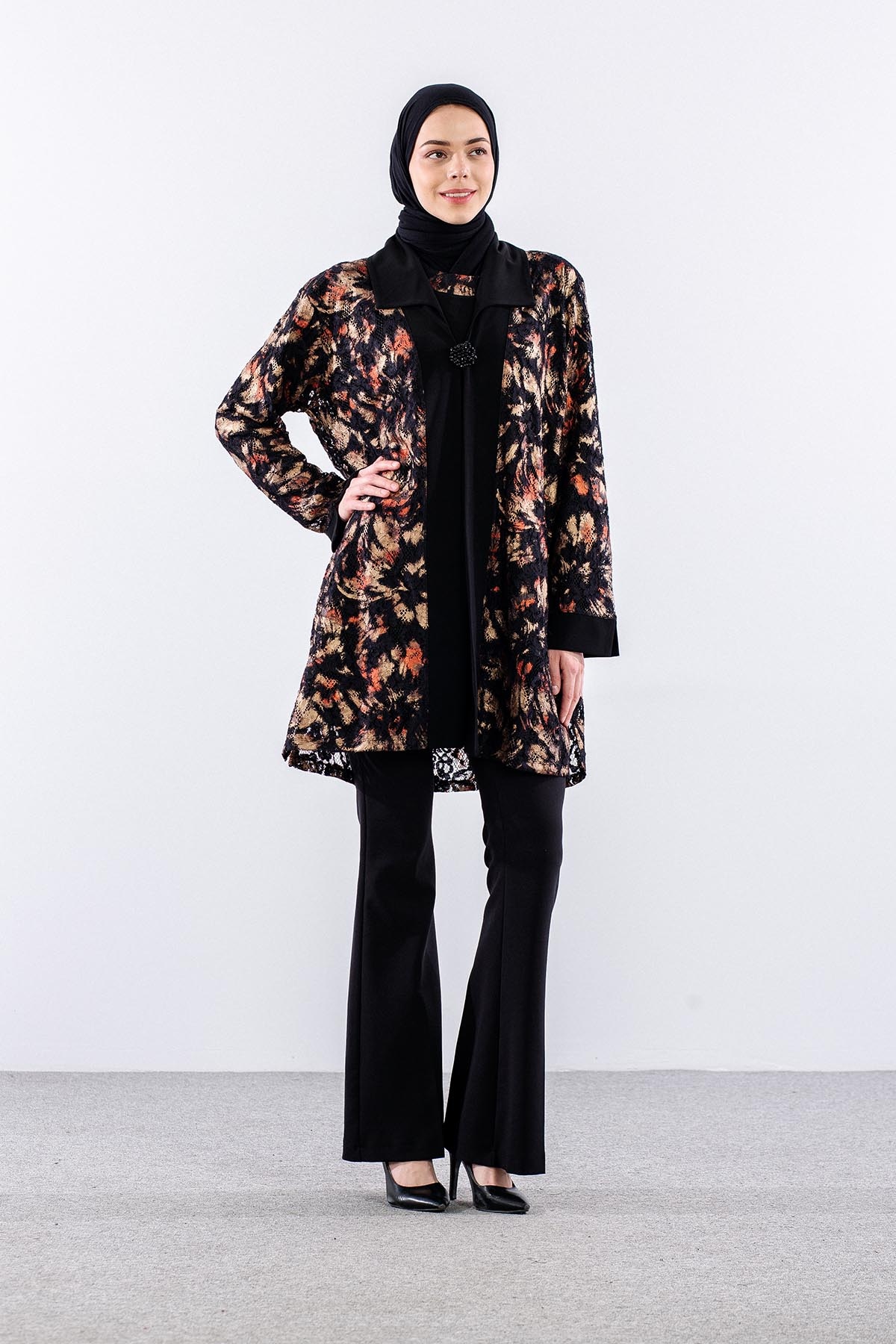 2815 2li̇ Bayan Bluz L-xl-xxl-3xl - Siyah - 2