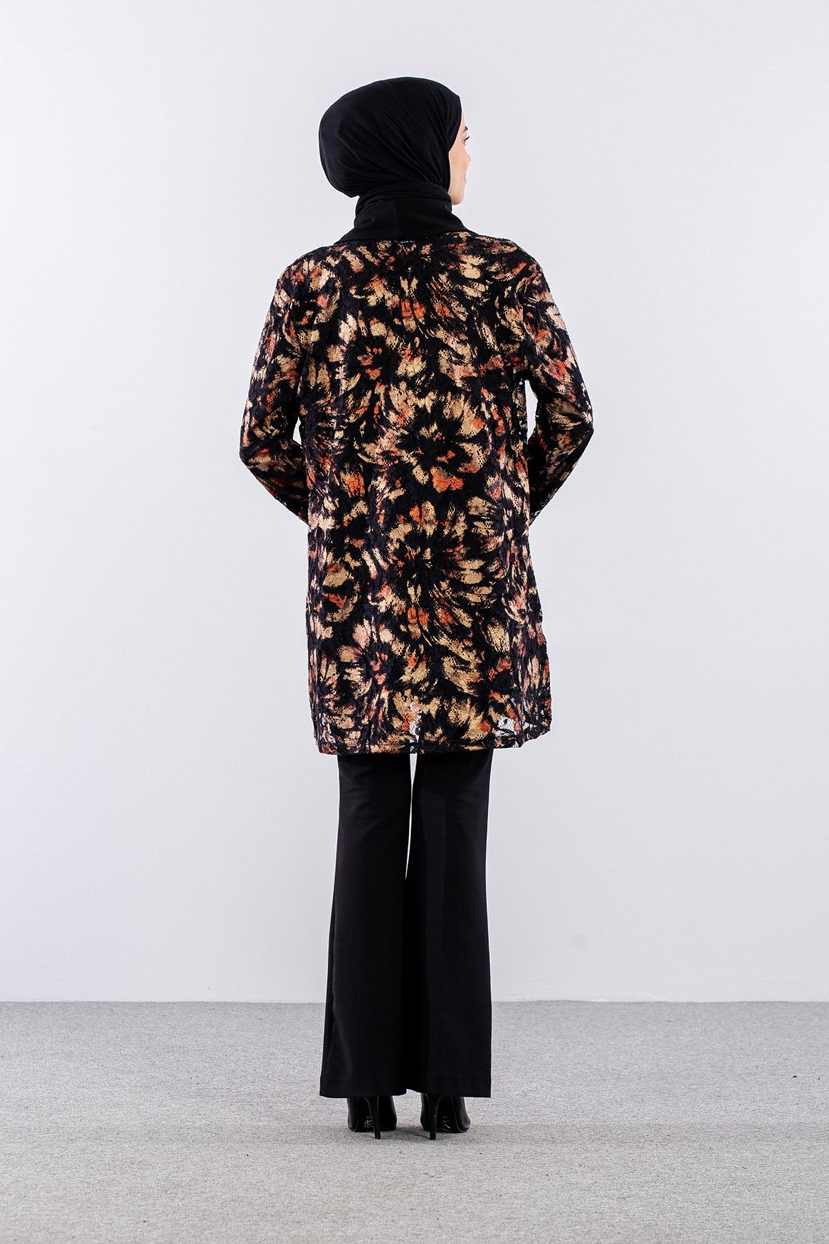 2815 2li̇ Bayan Bluz L-xl-xxl-3xl - Siyah - 5