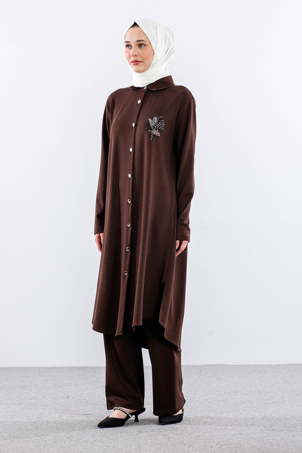 330 Takim 38-44 Tasli - Kahve - 3