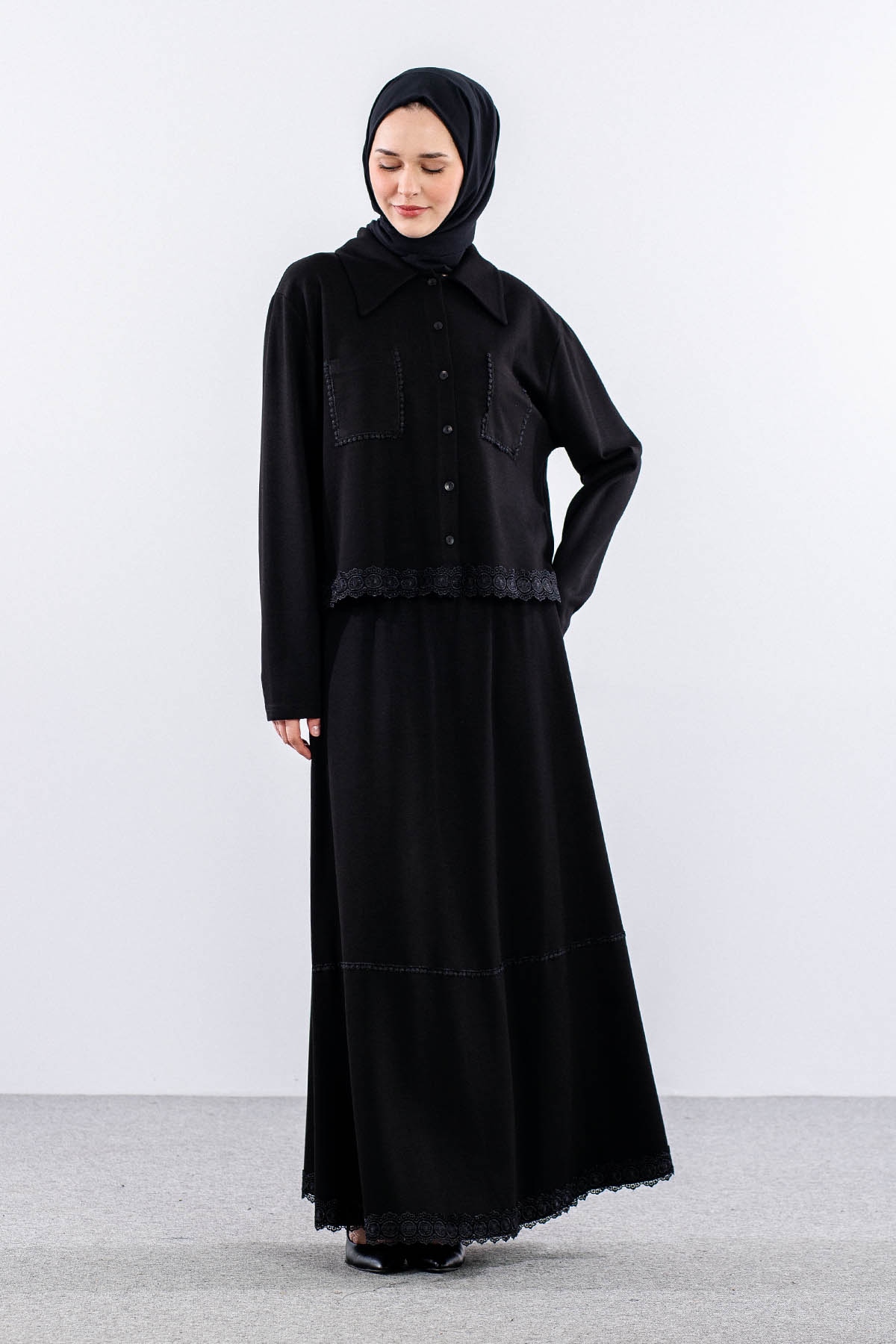 331 E.takim 38-44 Cebi̇ Güpür - Siyah - 2