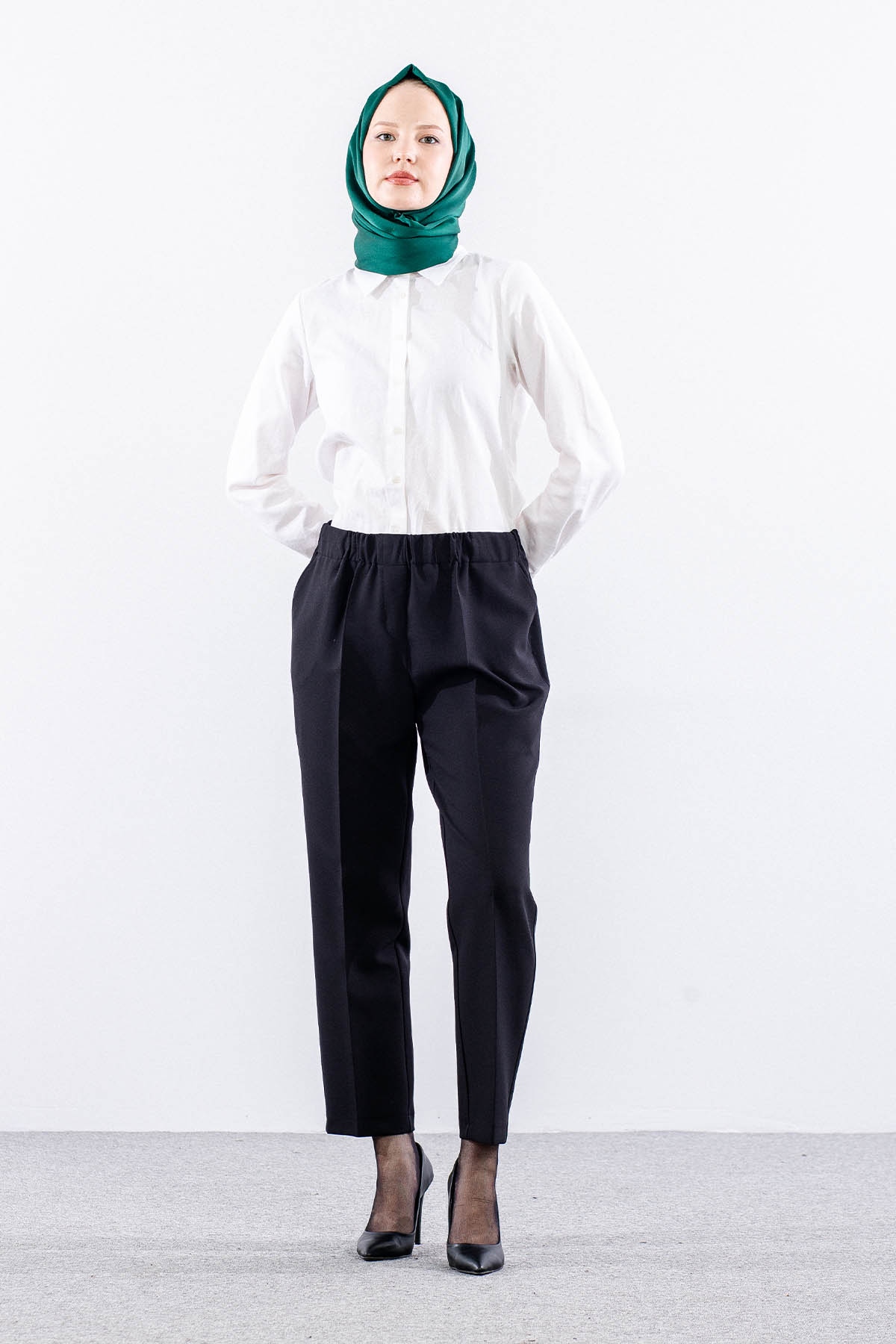 3339 Pantolon 44-54 - Siyah - 2