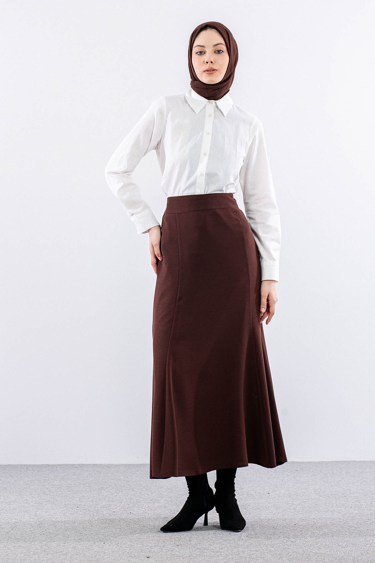 3350 Etek 42-52 Balik Model - Kahve - 1