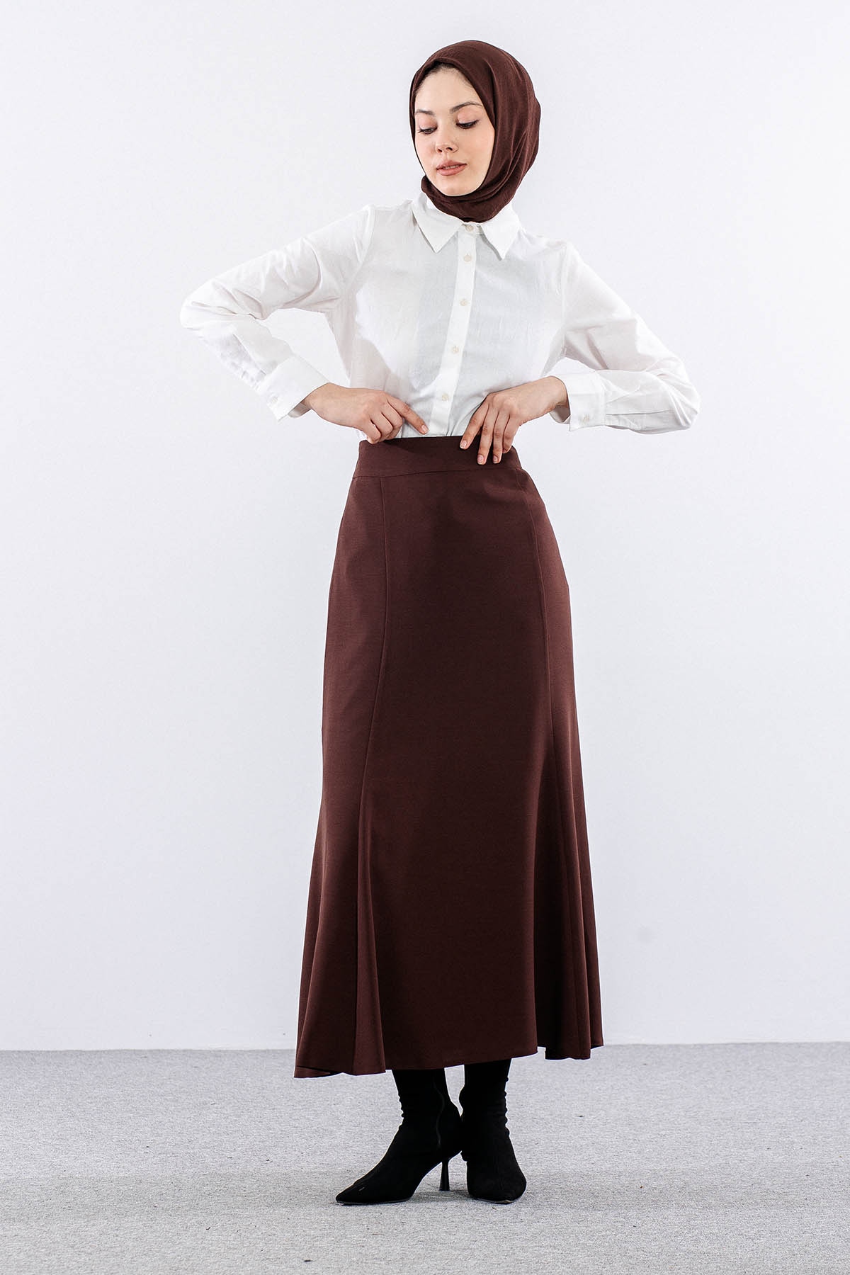 3350 Etek 42-52 Balik Model - Kahve - 2