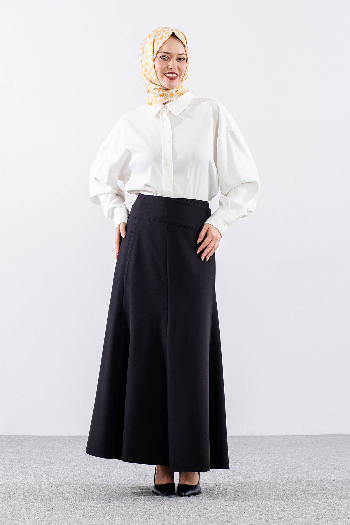 3351 Etek 42-48 Sahın - Siyah - 1