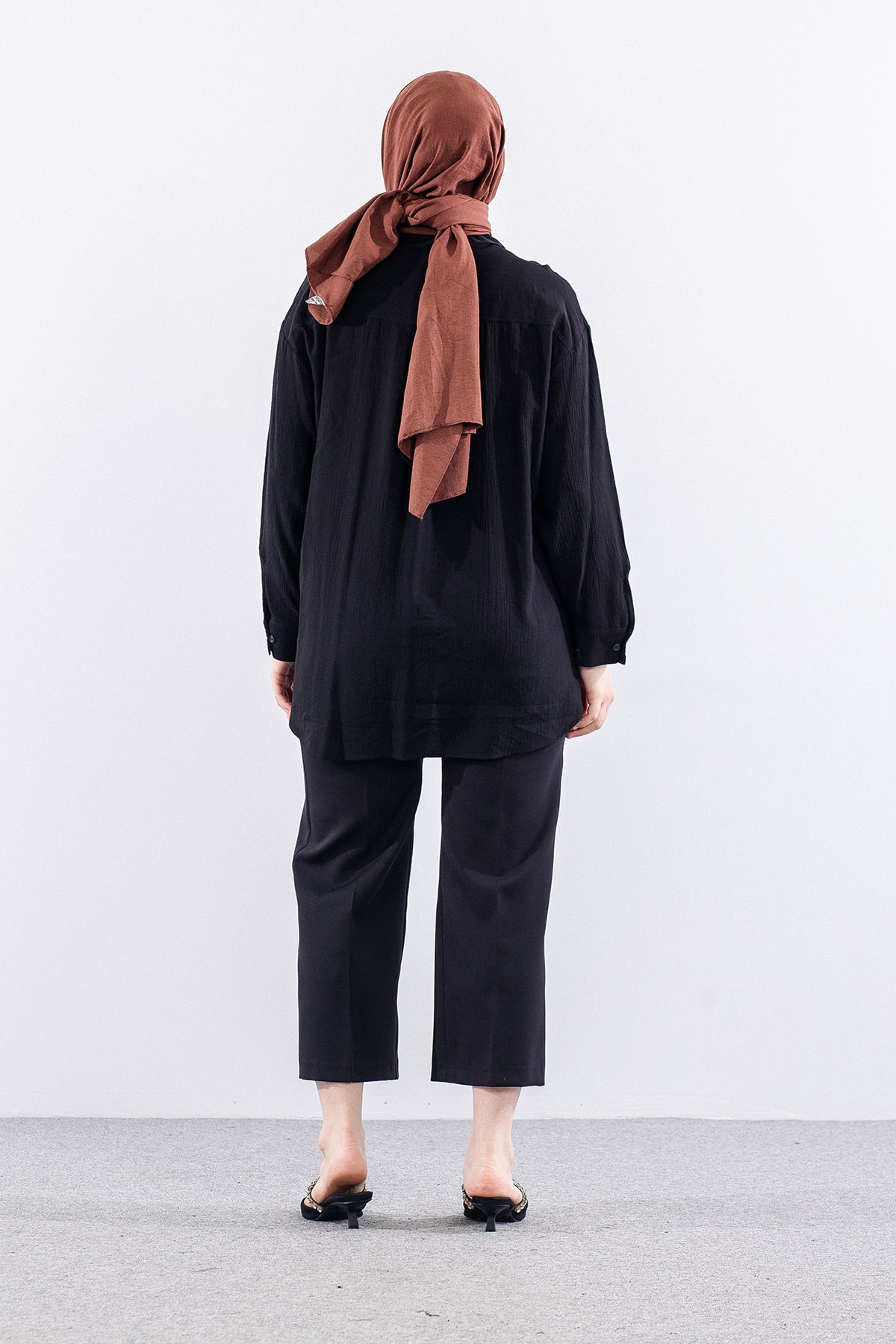 36470 Gömlek Tek - Siyah - 3