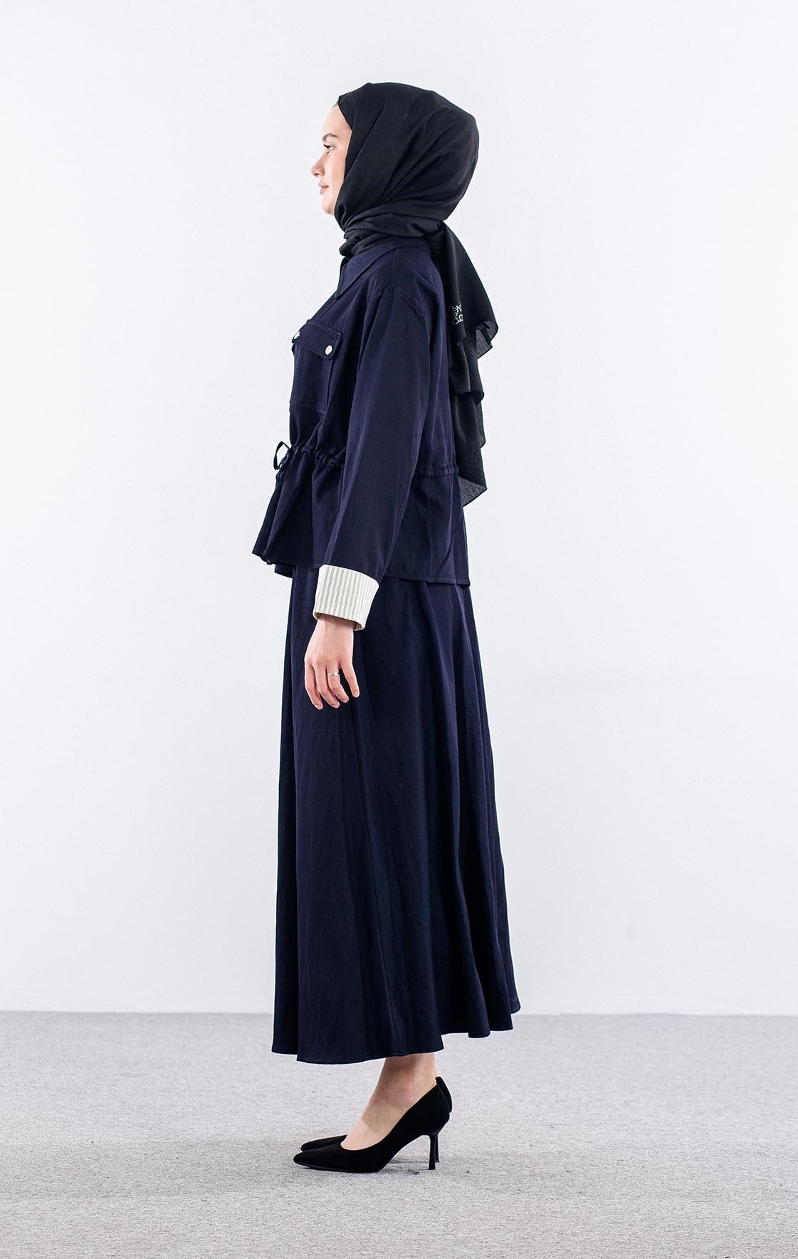 36822 E.takim S-m-l Denim Gorunum - Lacivert - 4