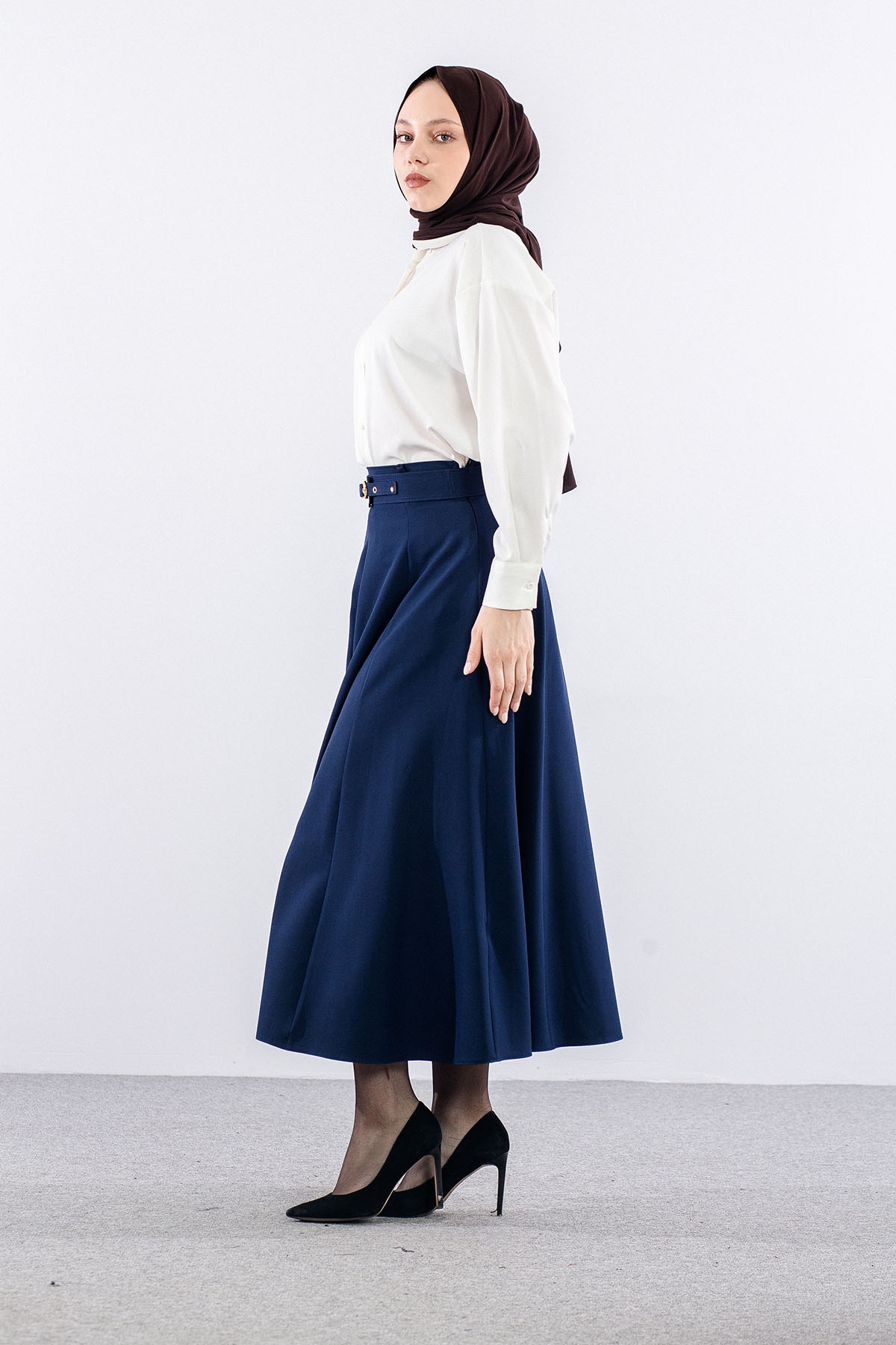 3698 Etek 38-46 (8parçali) - Lacivert - 3