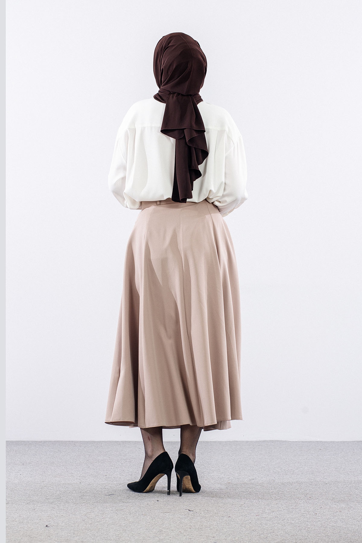 3698 Etek 38-46 (8parçali) - Tas - 3