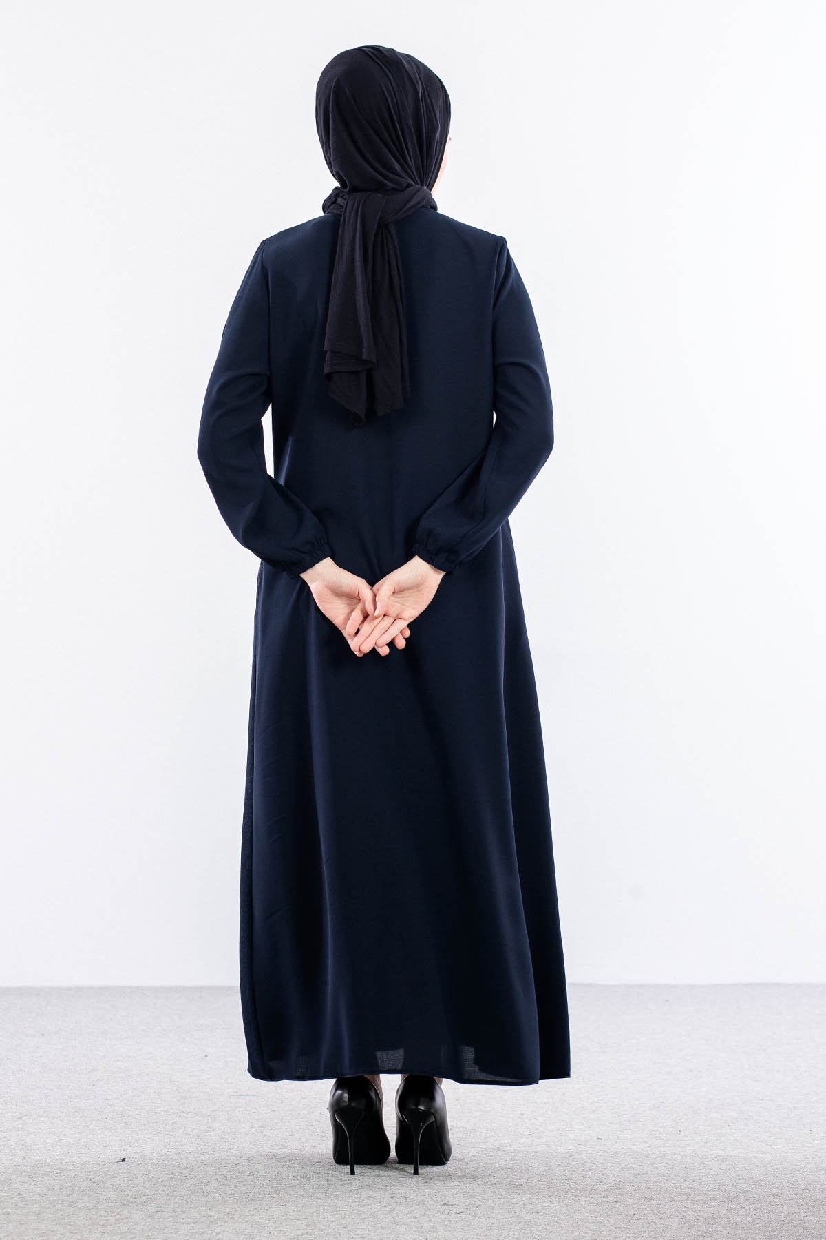 427 Ferace 46-56 Buhara ön Jakar - Lacivert - 5