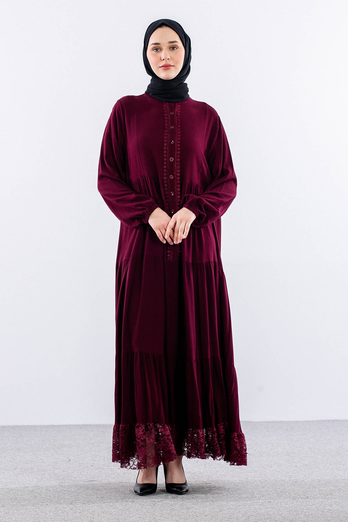 4423 Vi̇skon Elbi̇se 38-40-42 - Bordo - 1