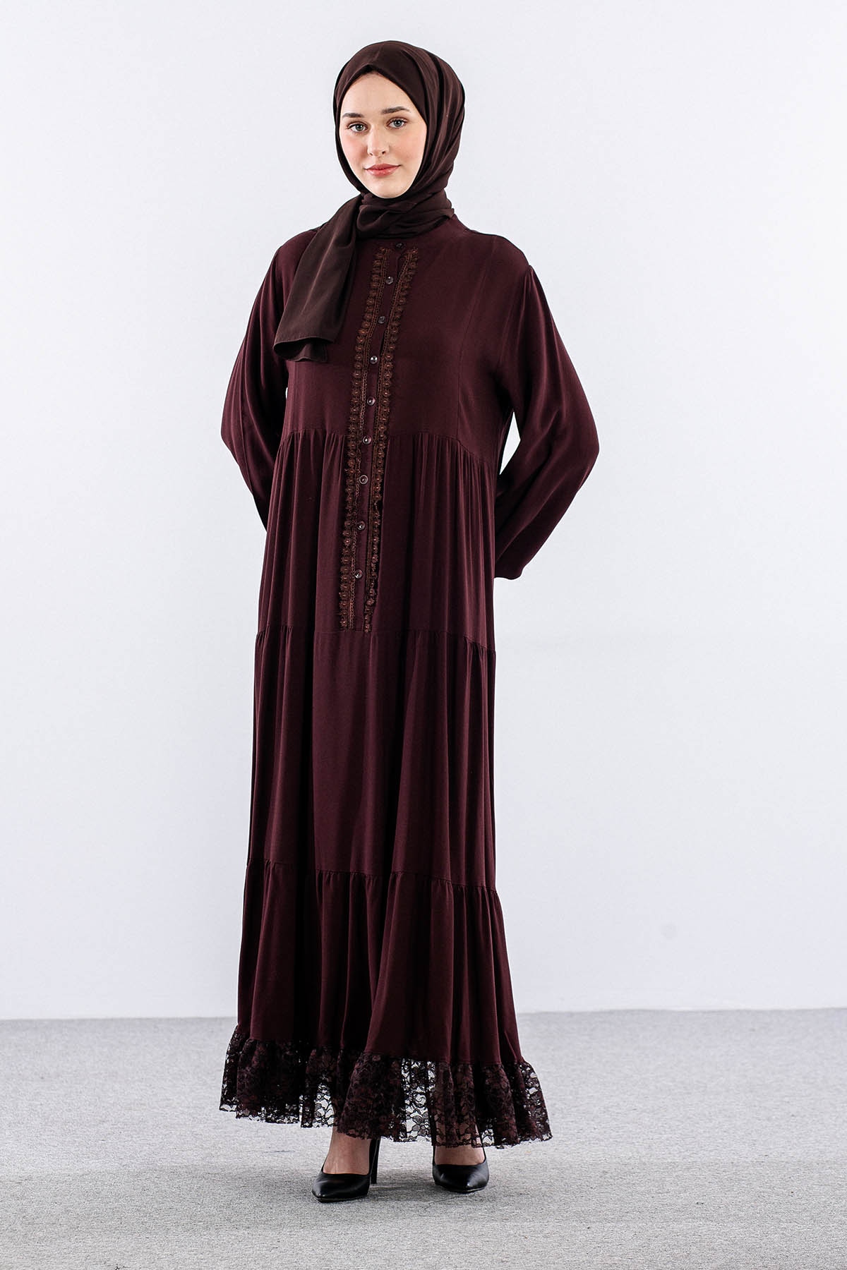 4423 Vi̇skon Elbi̇se 38-40-42 - Kahve - 1