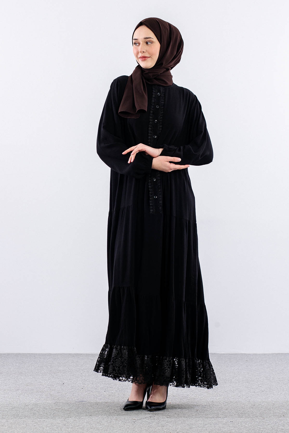 4423 Vi̇skon Elbi̇se 38-40-42 - Siyah - 3