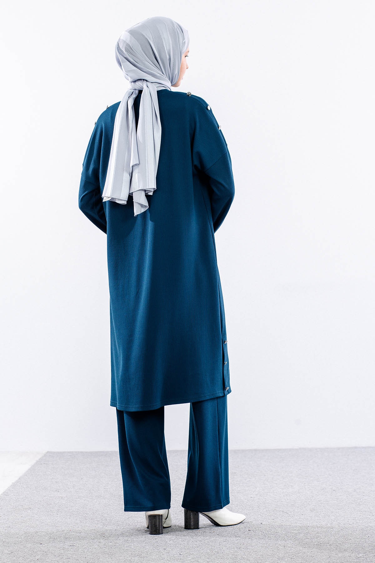 4540 Takim 4-5-6 Dugme - Petrol - 4