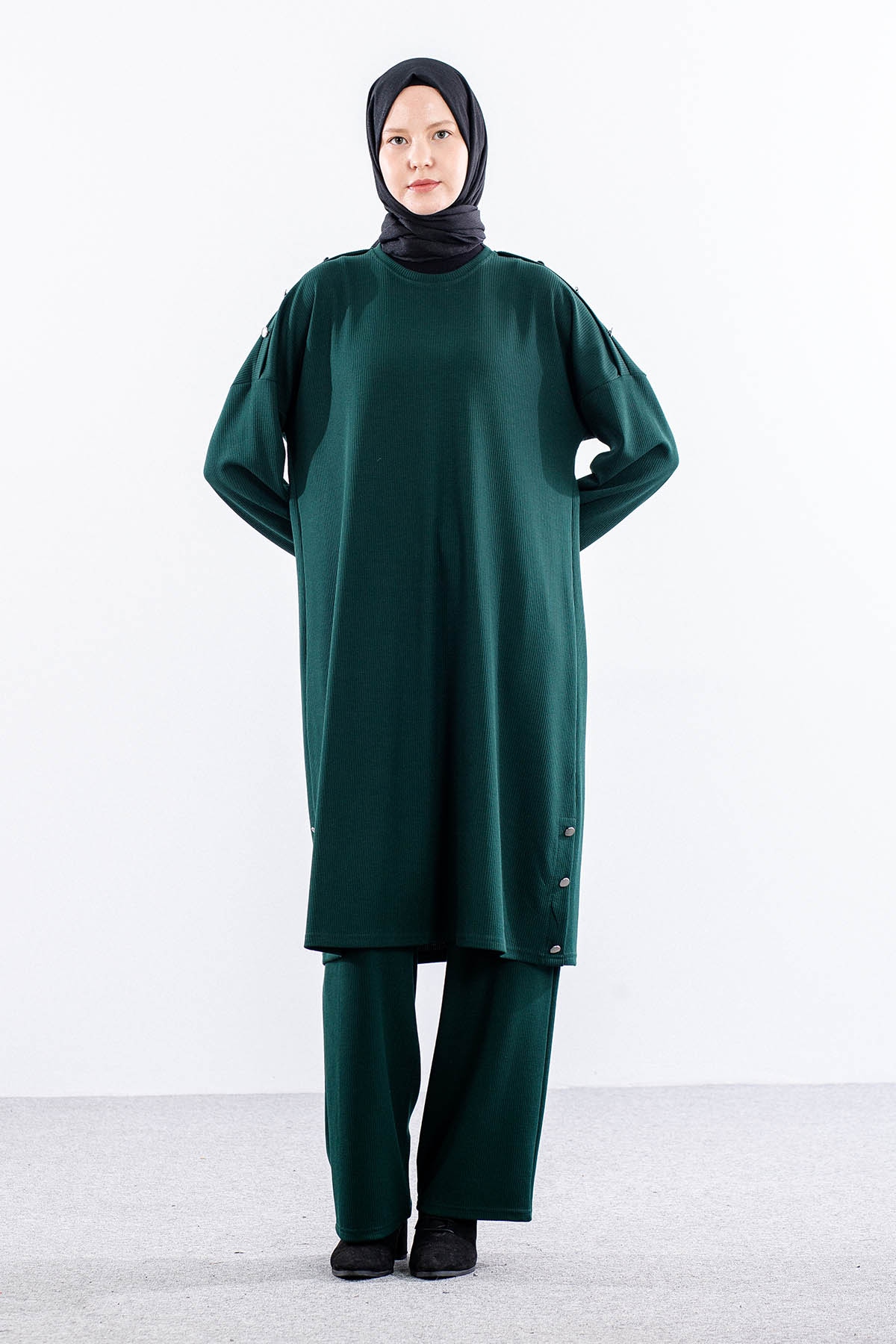 4540 Takim 4-5-6 Dugme - Zumrut - 1