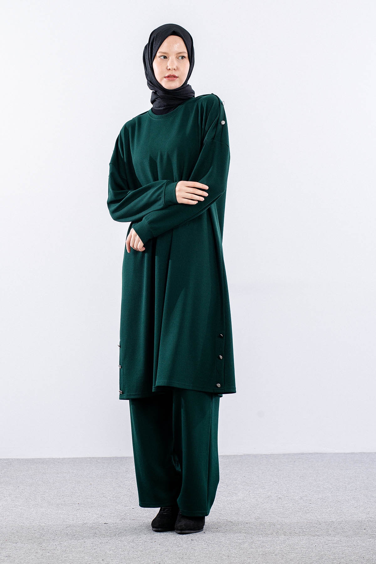 4540 Takim 4-5-6 Dugme - Zumrut - 2