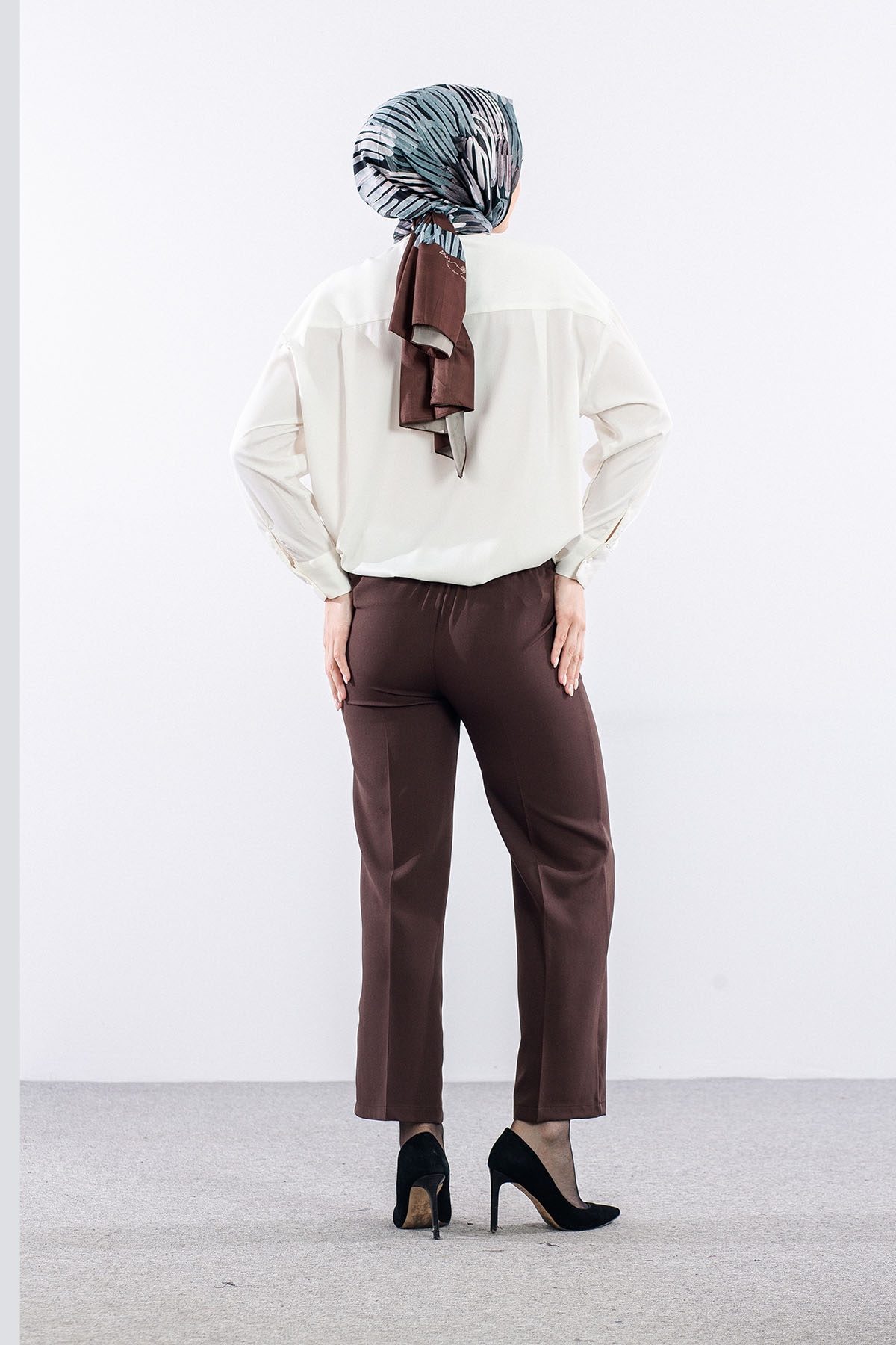 5016 Pantolon 40-50 - Kahve - 4