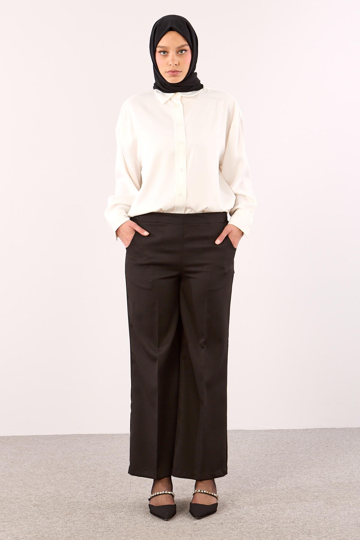 5016 Pantolon 40-50 - Siyah - 2