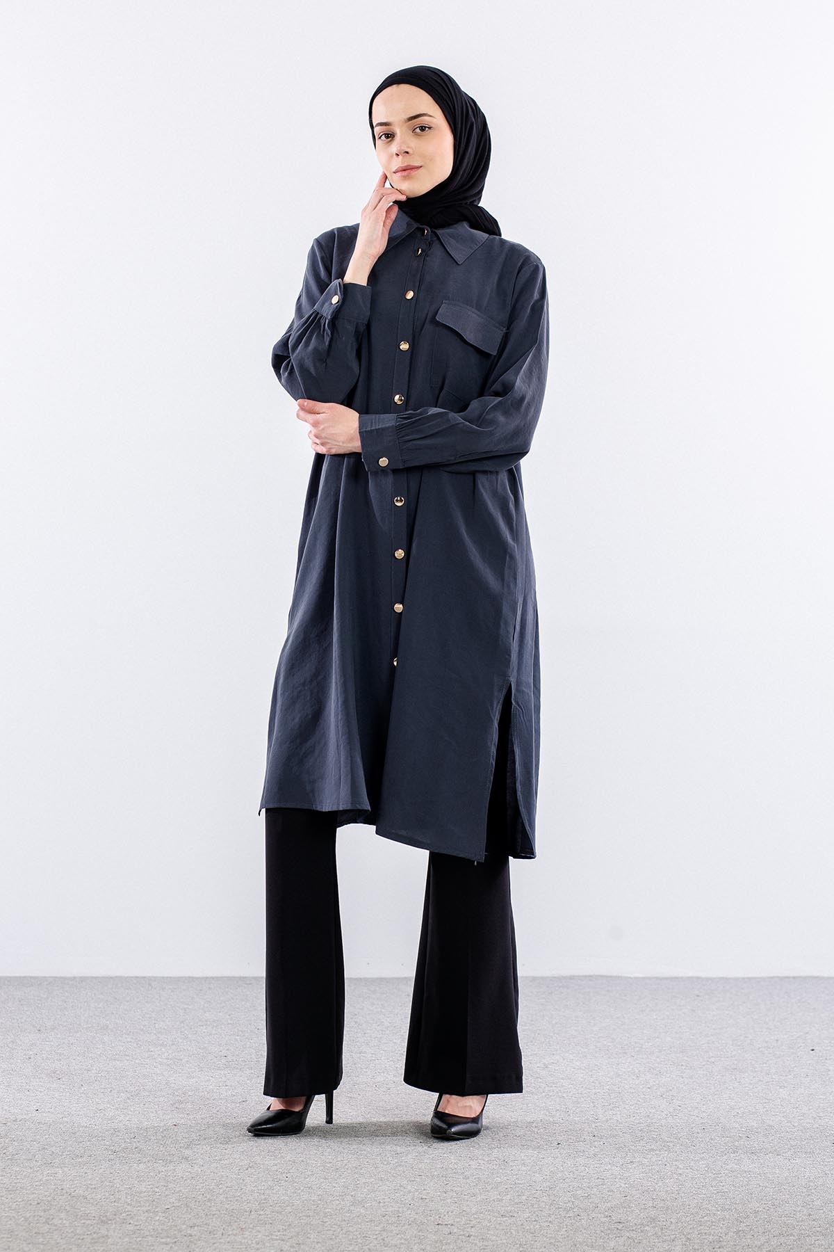 5042 Tunik 44-52 - Antrasit - 2