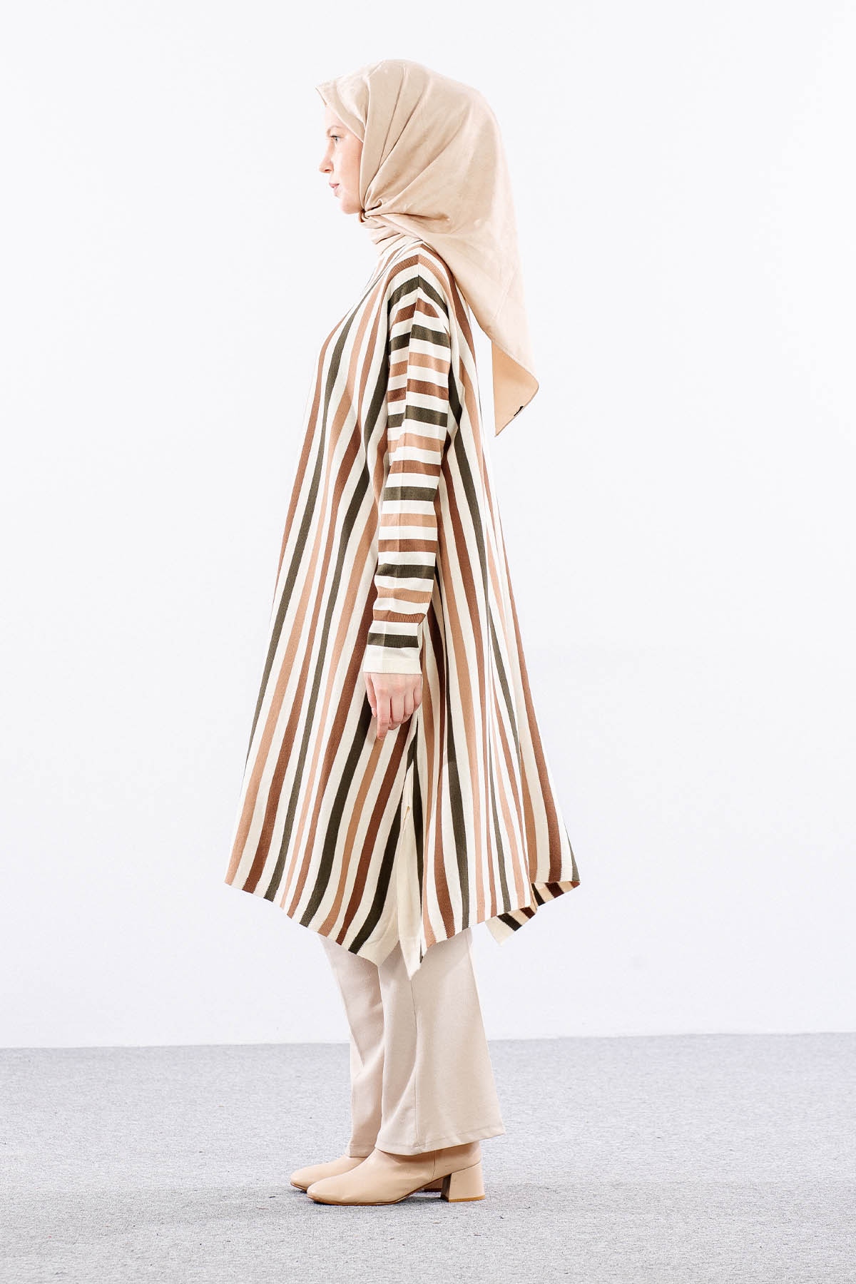 5675 Triko Panço Tek - Krem - 5