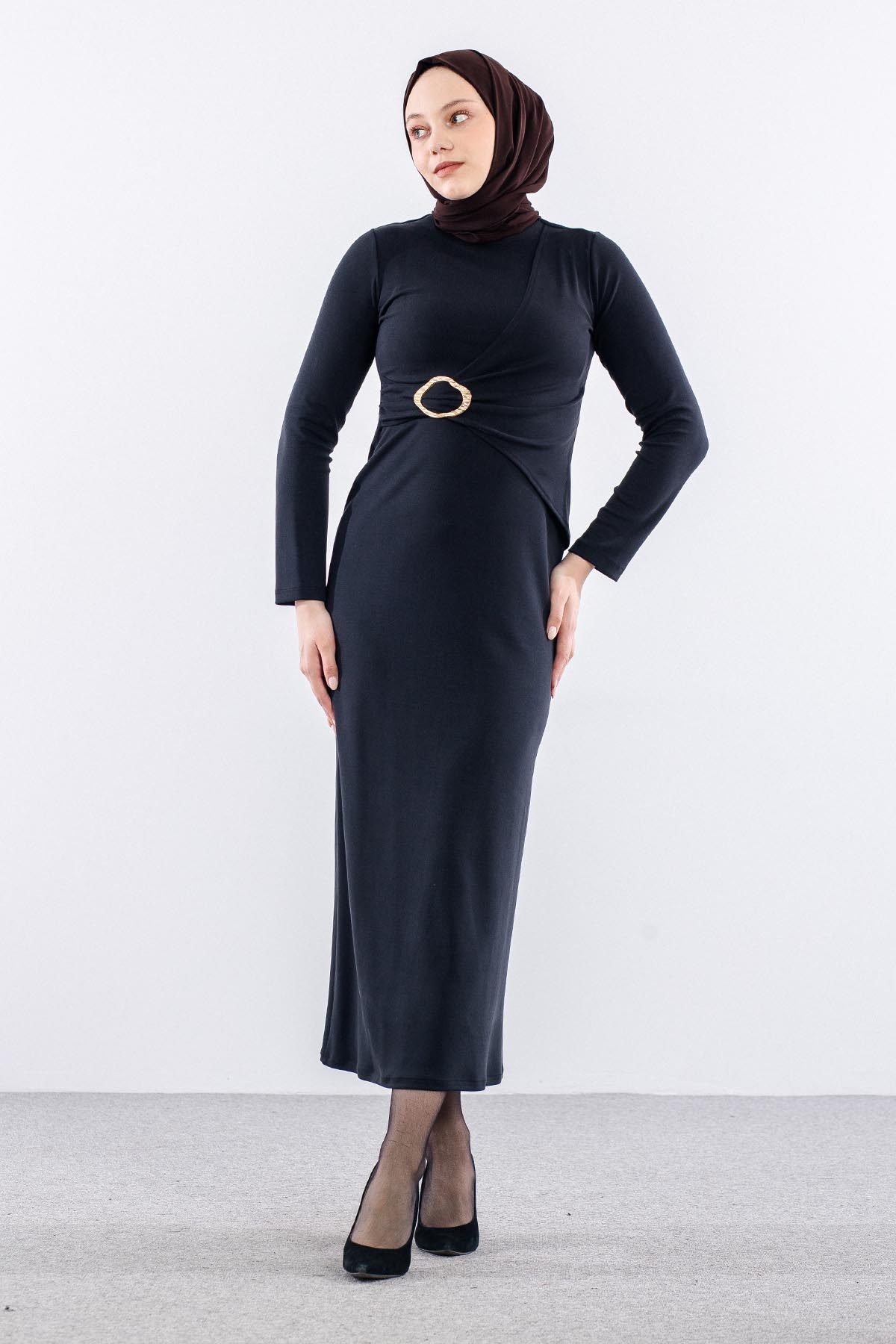 5972 Elbi̇se 38-44 Toka Detay - Siyah - 1