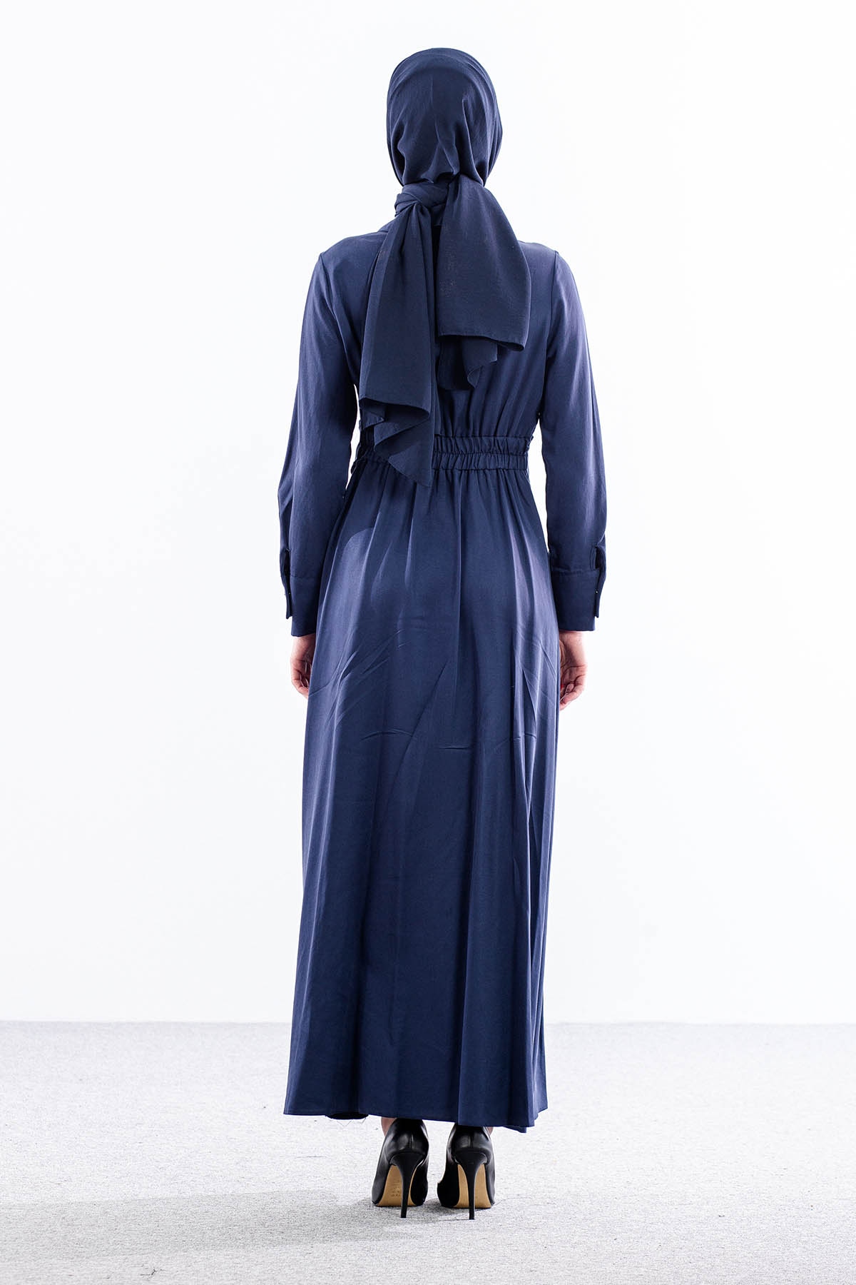 5975 Elbi̇se 38-44 Beli̇ Kuşak - Lacivert - 4