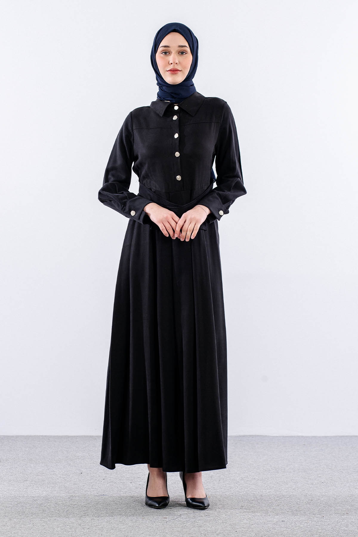 5975 Elbi̇se 38-44 Beli̇ Kuşak - Siyah - 1