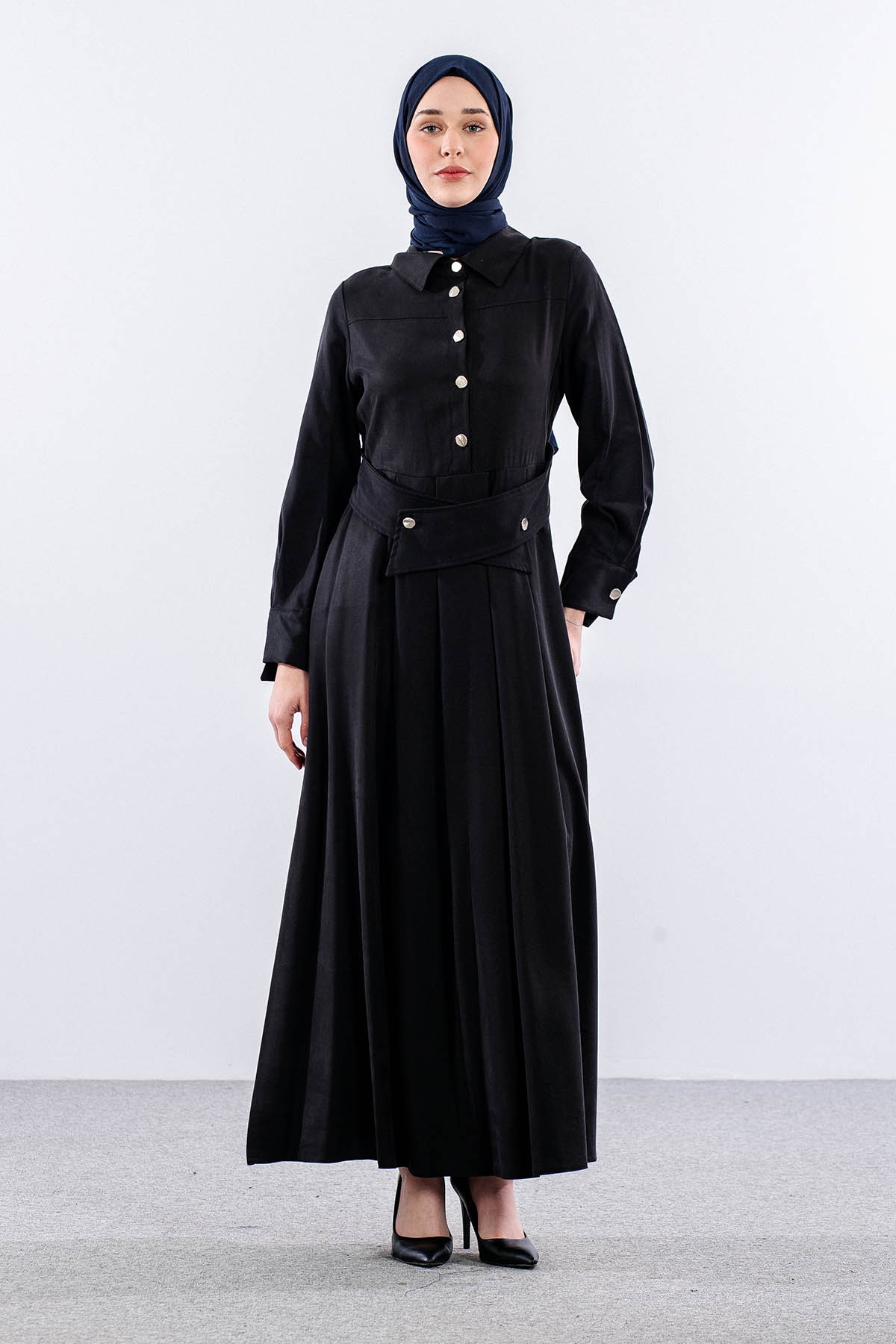 5975 Elbi̇se 38-44 Beli̇ Kuşak - Siyah - 3