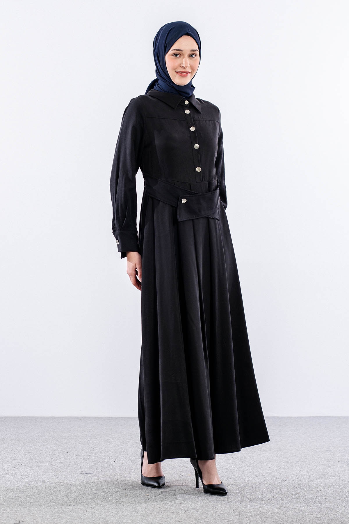 5975 Elbi̇se 38-44 Beli̇ Kuşak - Siyah - 4