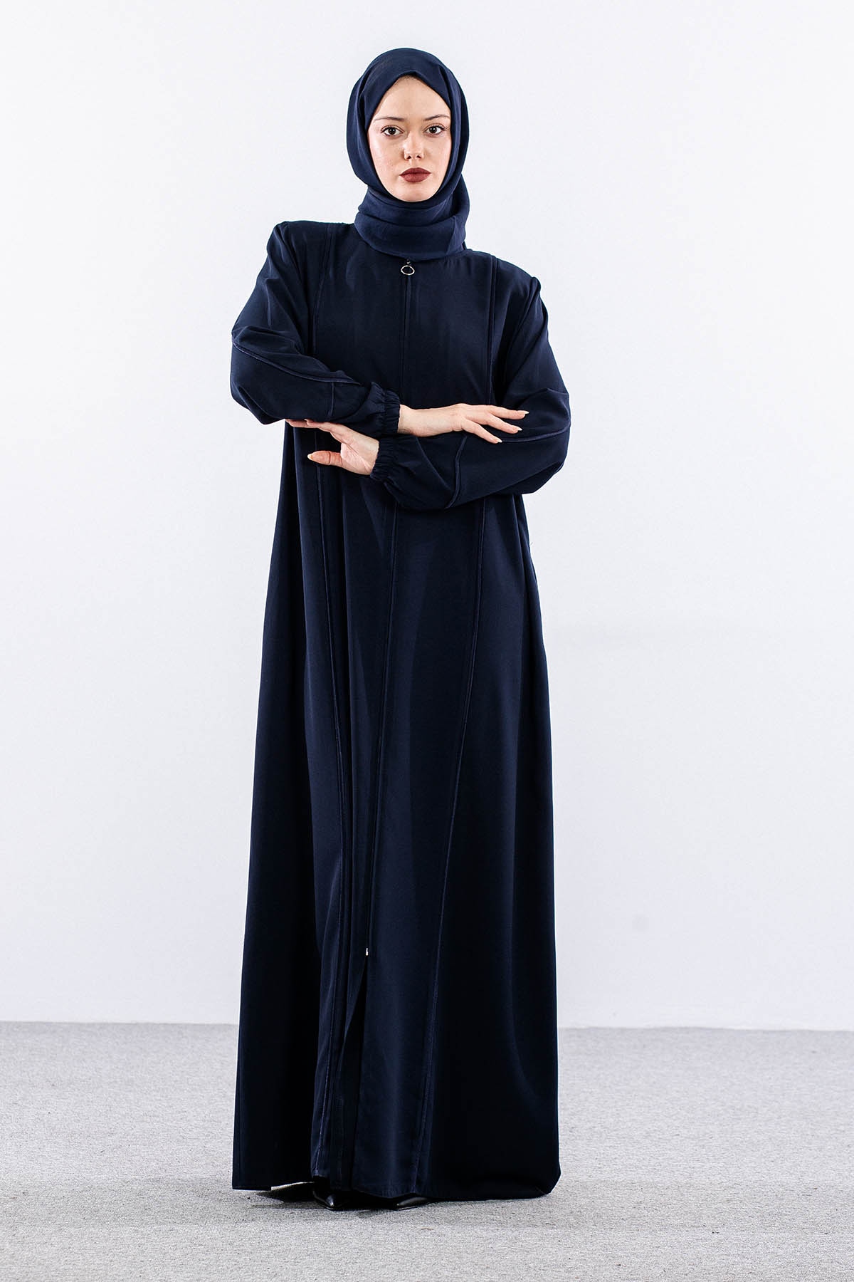 6011 Ferace 44-54 Biye Detay - Lacivert - 1