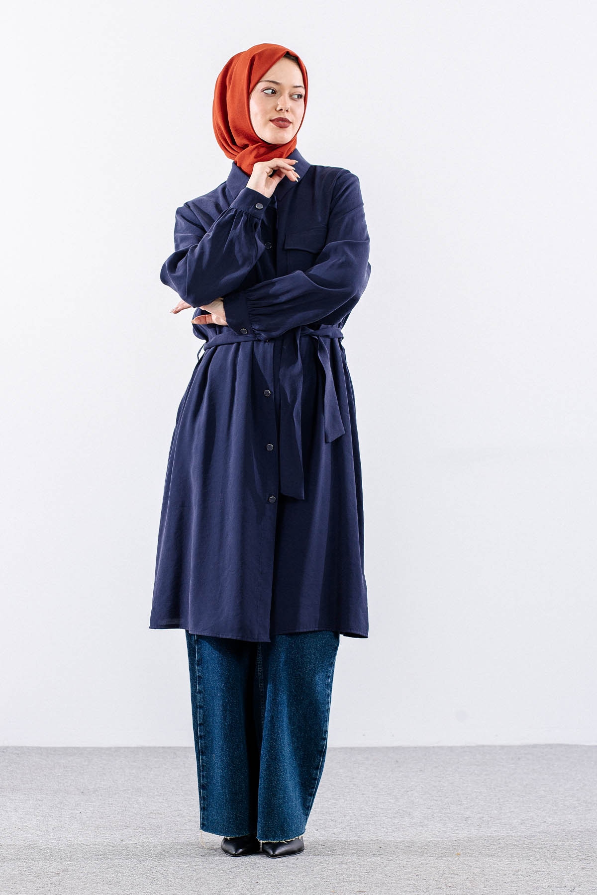 7033 Tunik 46-52 - Lacivert - 3