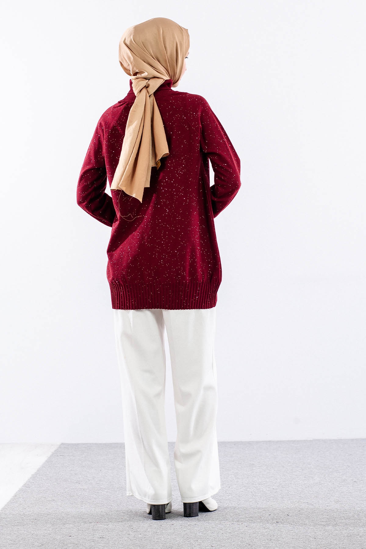 7350 Triko Kazak Tek - Bordo - 5