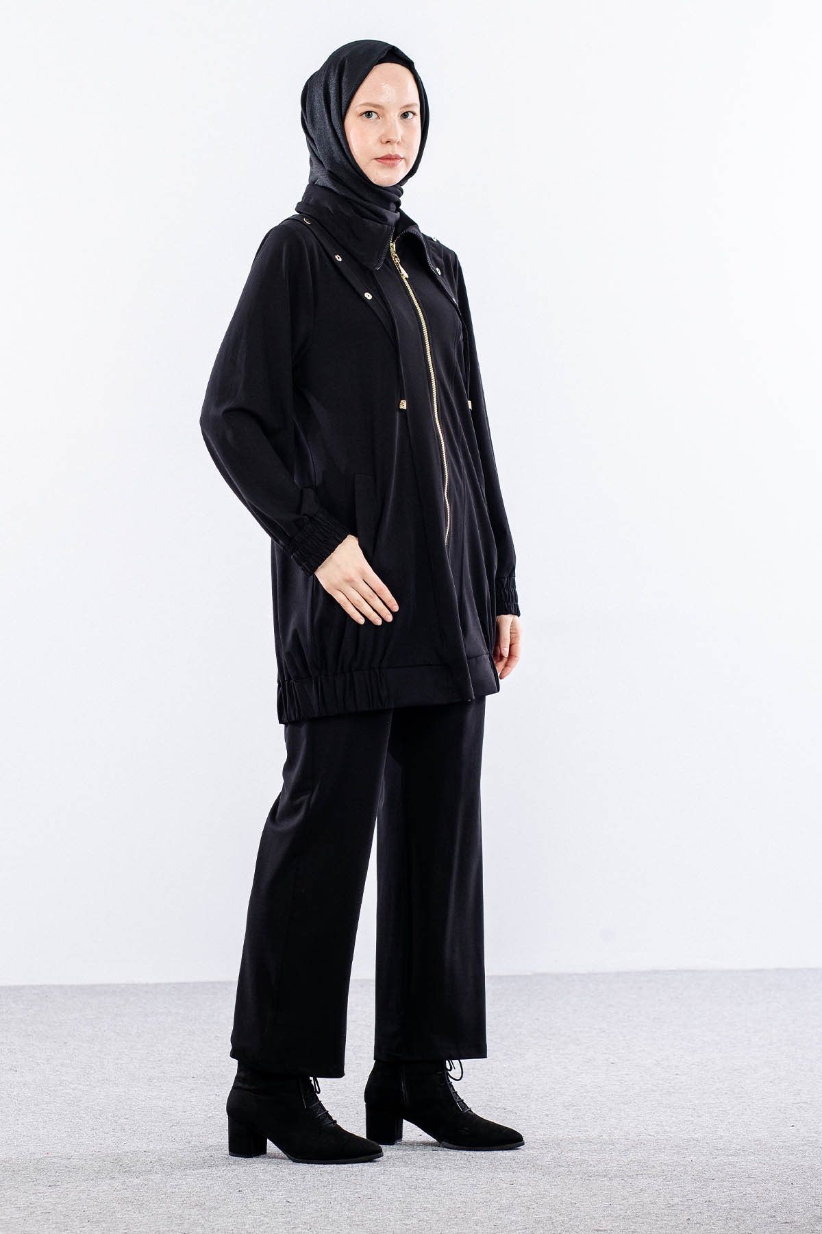 7713 Takim 38-46 Fermuar - Siyah - 3