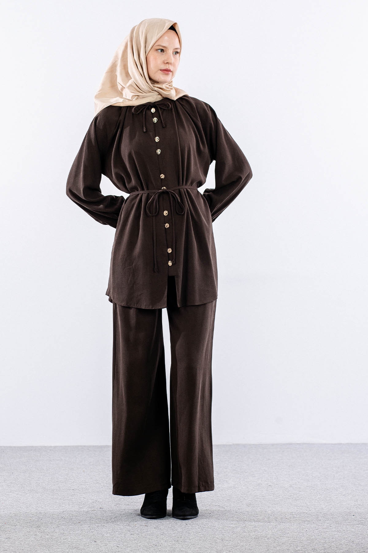 7720 Takim Pant 40-48 - Kahve - 2