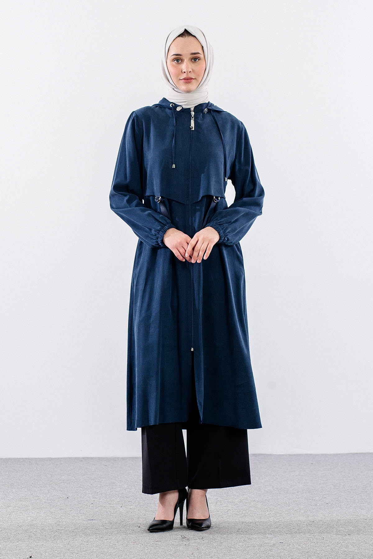 7725 Spor Kap 40-48 Kapşonlu - Lacivert - 1