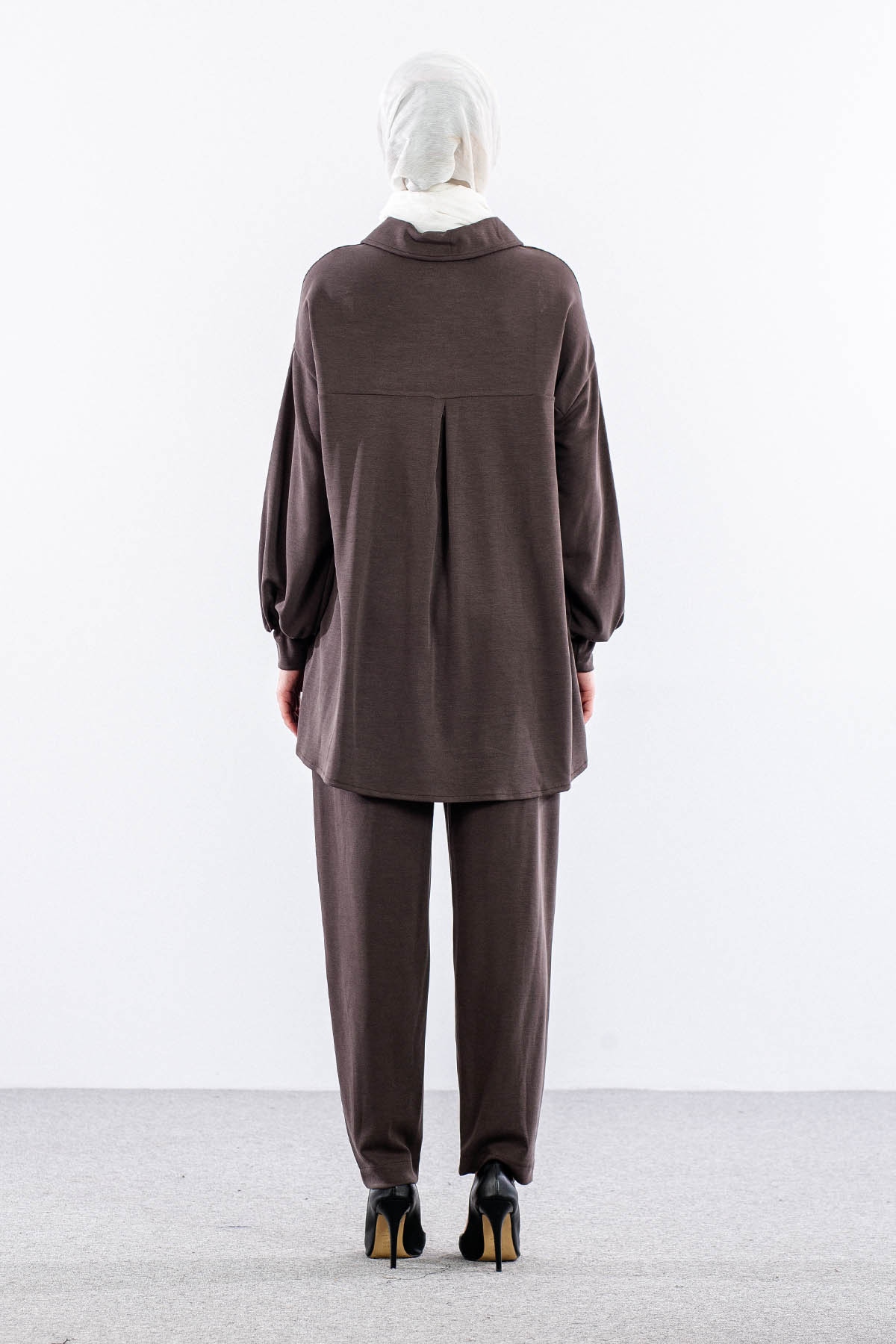 7727 Takim 38-40-42 Desen - Kahve - 5