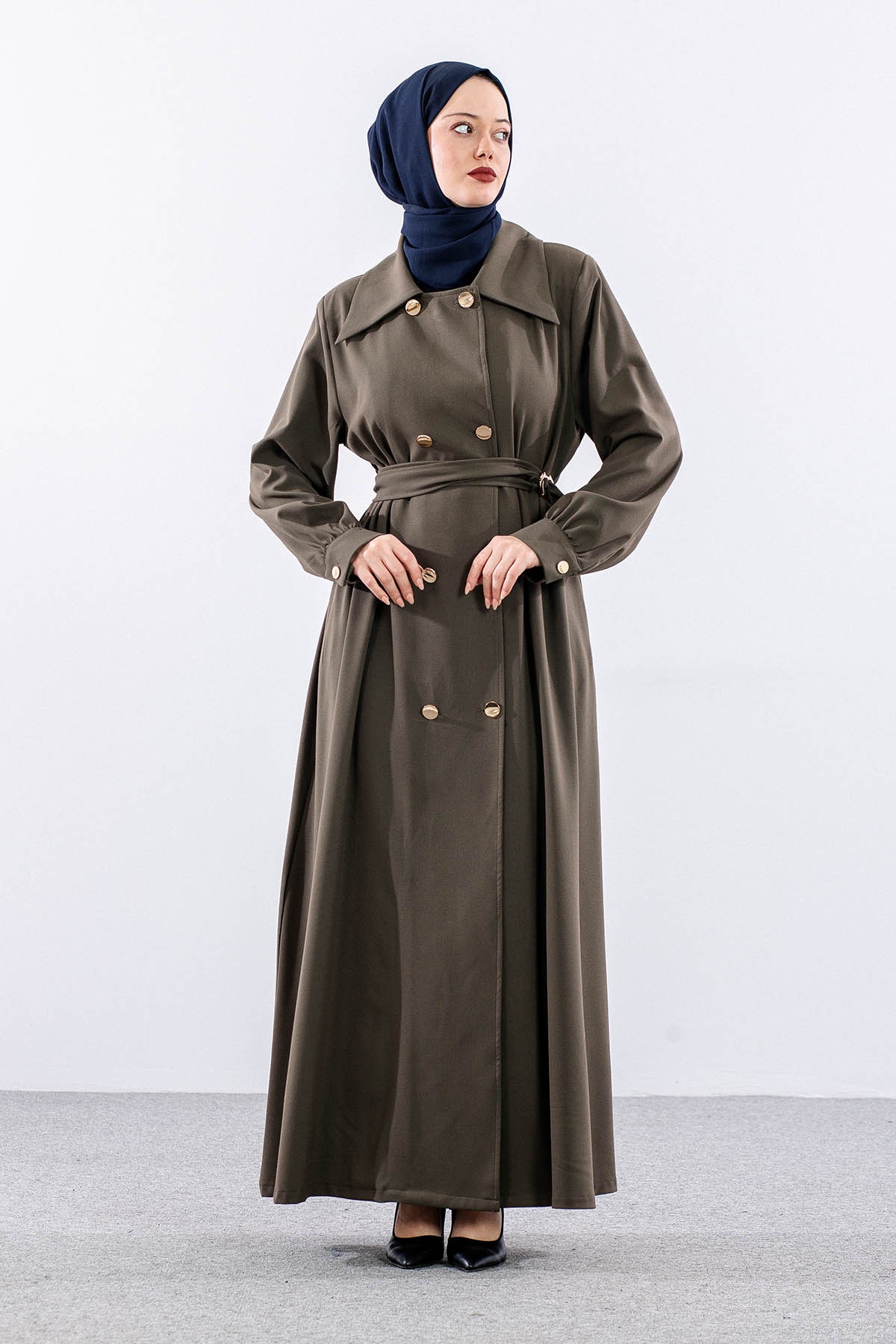 7728 Ferace 42-50 Cıft Dugme - Haki - 5