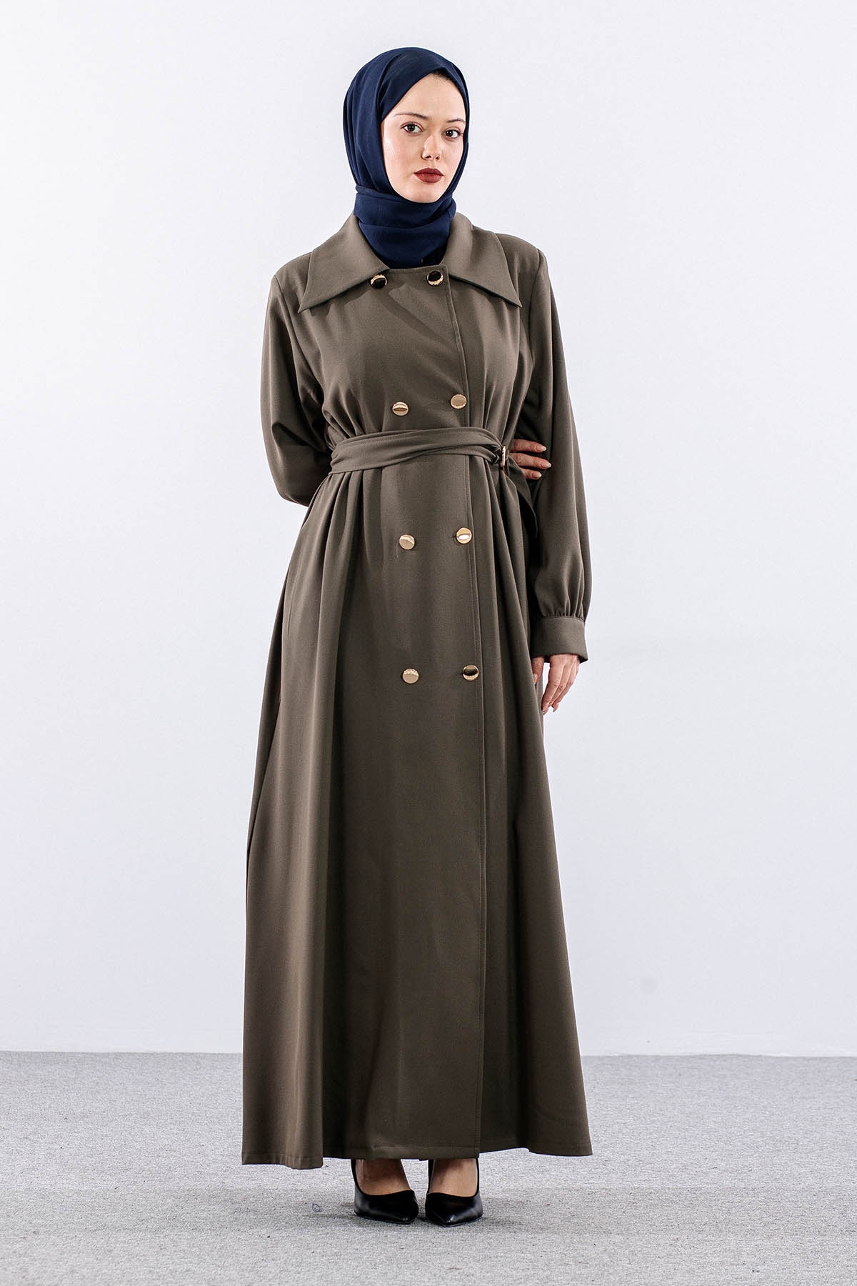 7728 Ferace 42-50 Cıft Dugme - Haki - 6