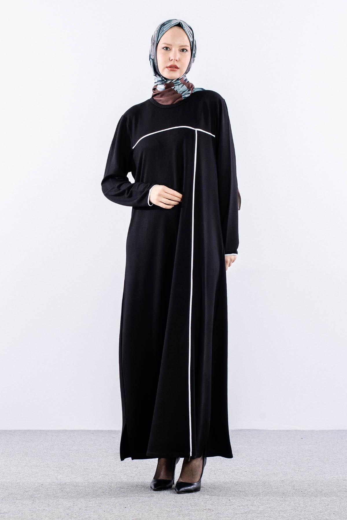 8307 Elbi̇se 44-52 Biye Detay - Siyah - 1