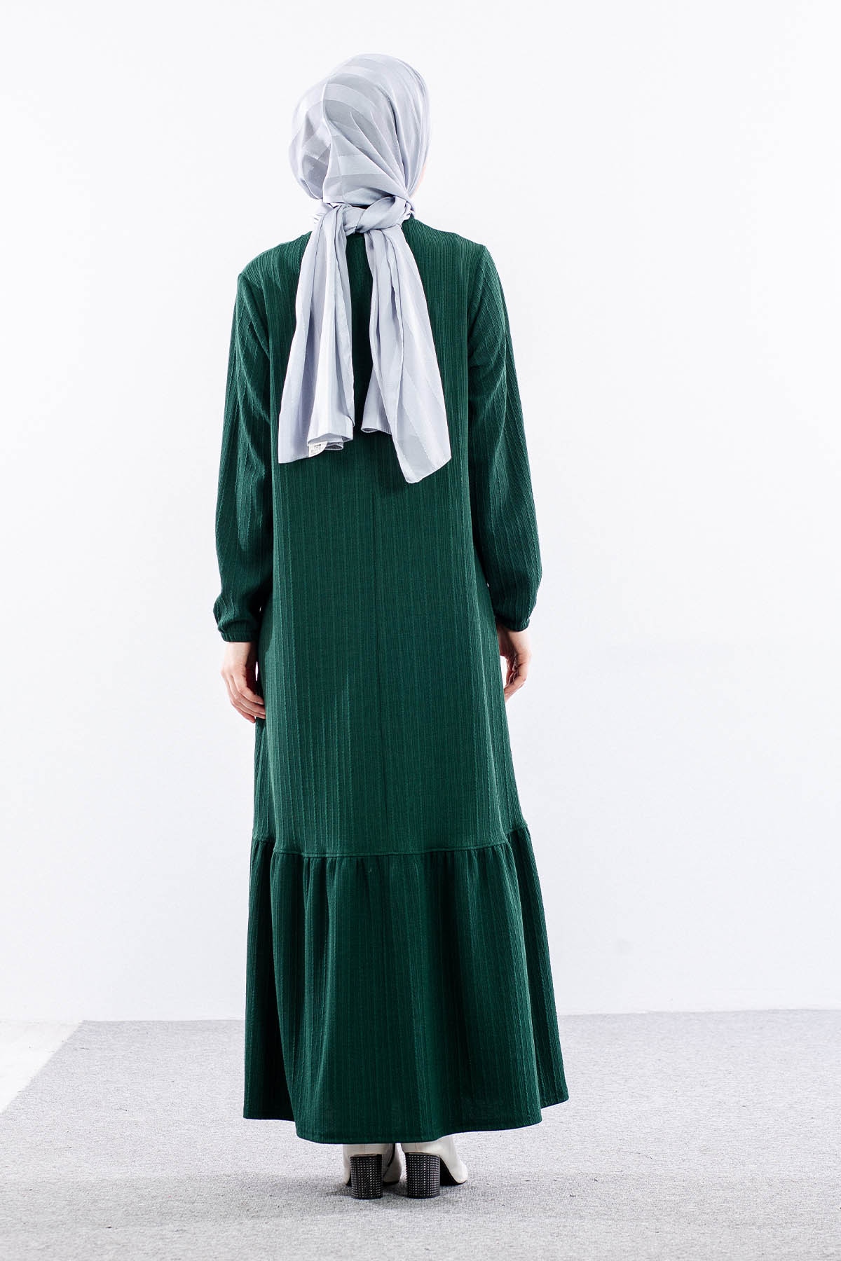 8339 Elbise 3-4-5-6 - Haki - - 5