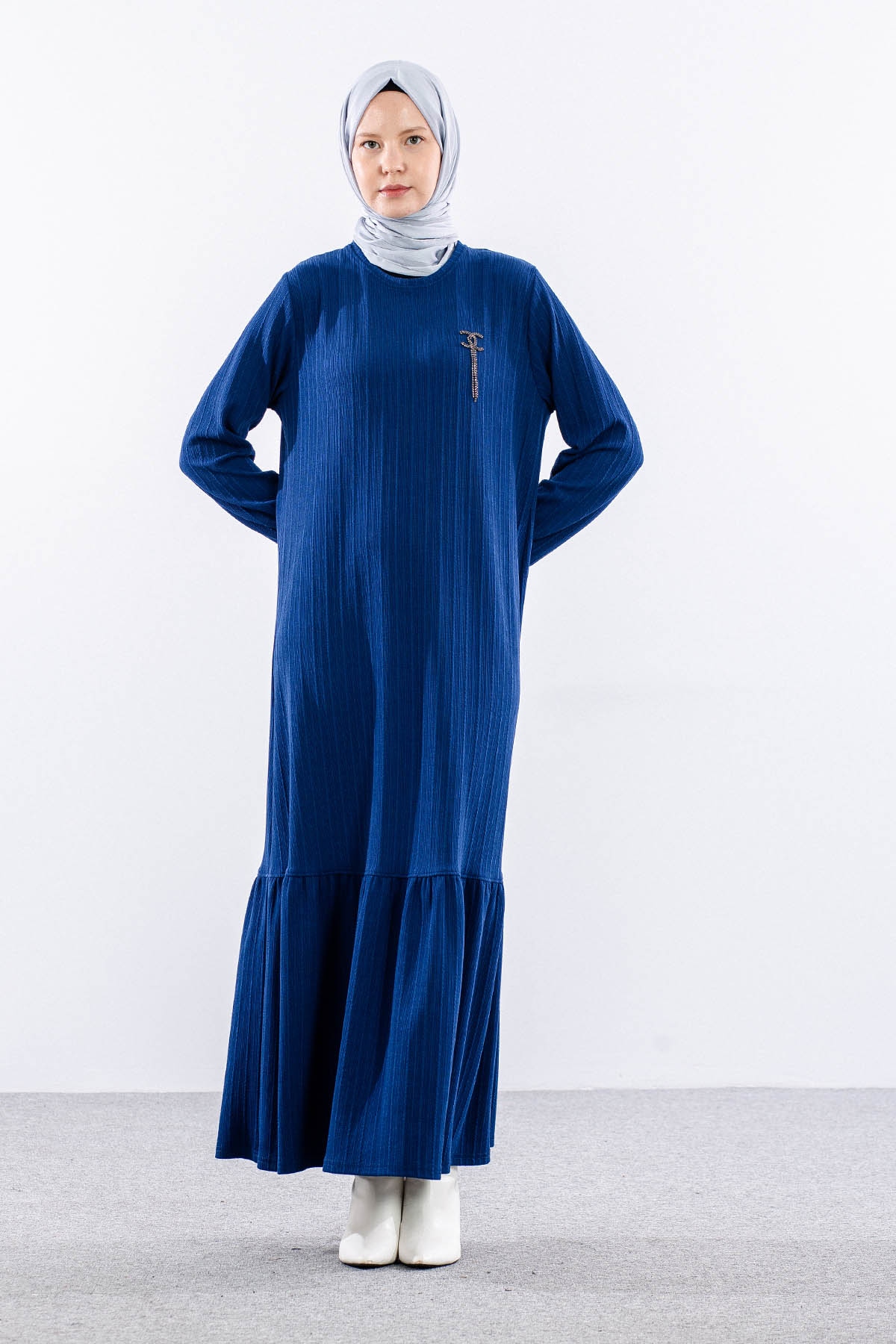 8339 Elbise 3-4-5-6 - Indigo - 2