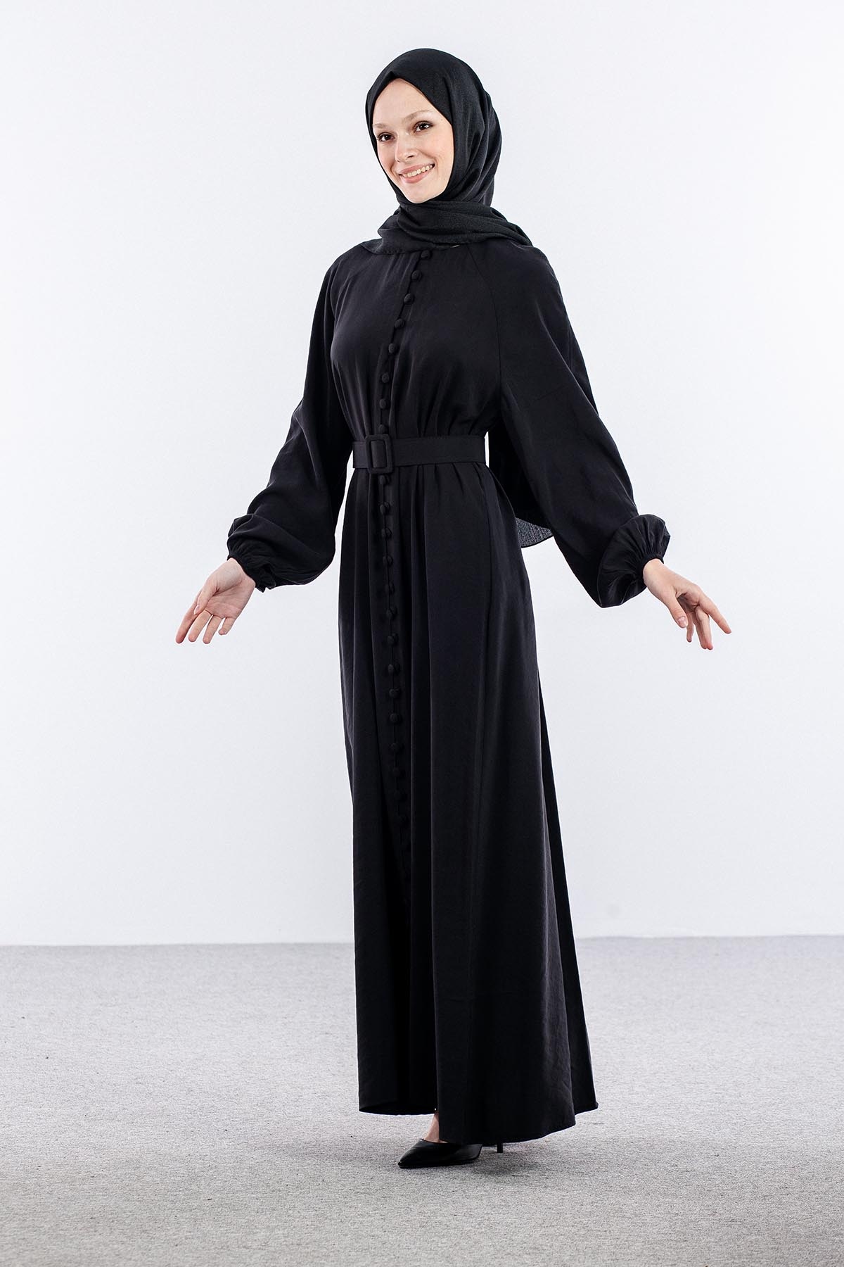 8658 Elbi̇se 38-44 Biritli Model - Siyah - 2