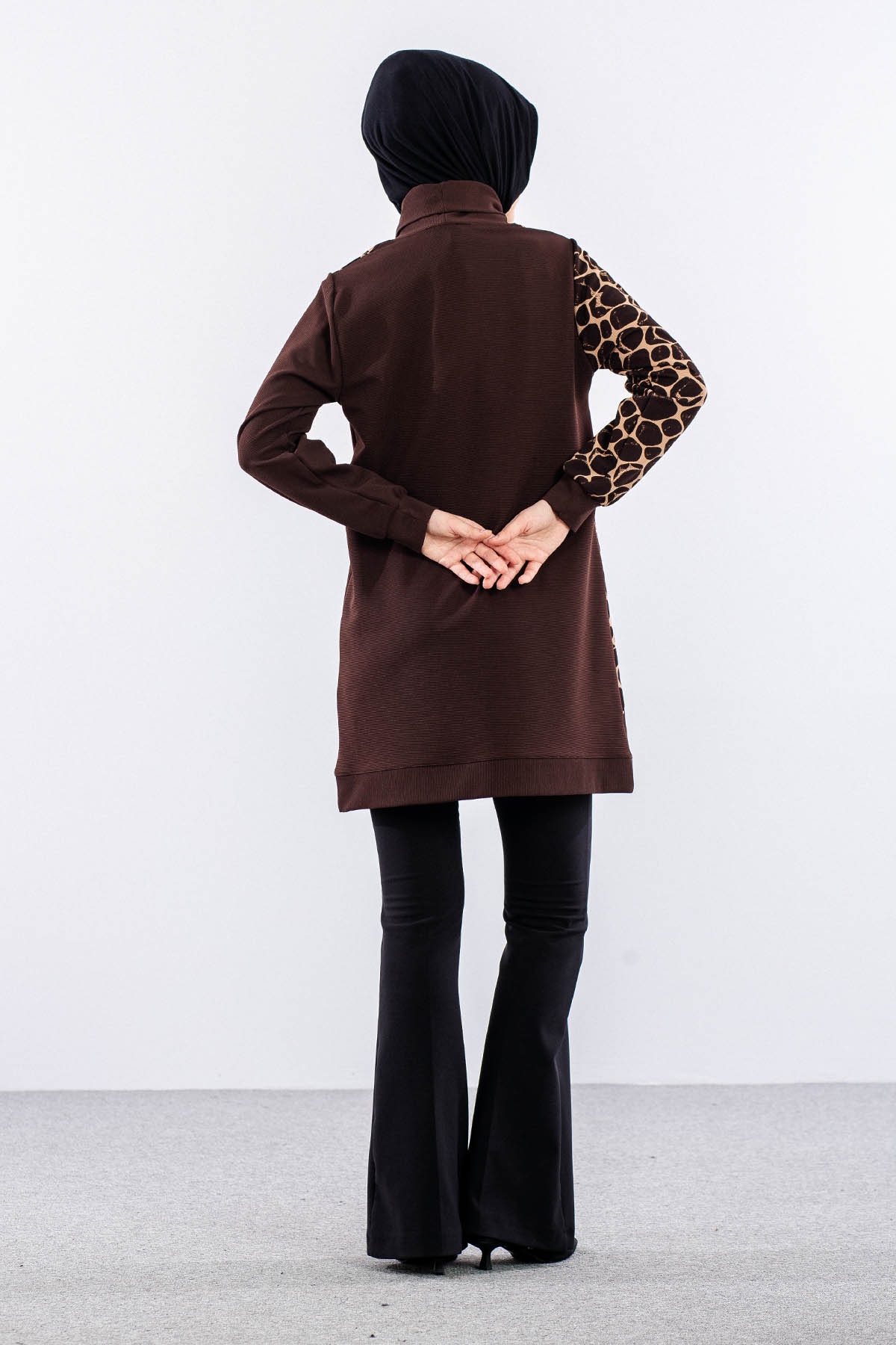 9617 Tunik 2-3-4-5 - Kahve / Bej - 5