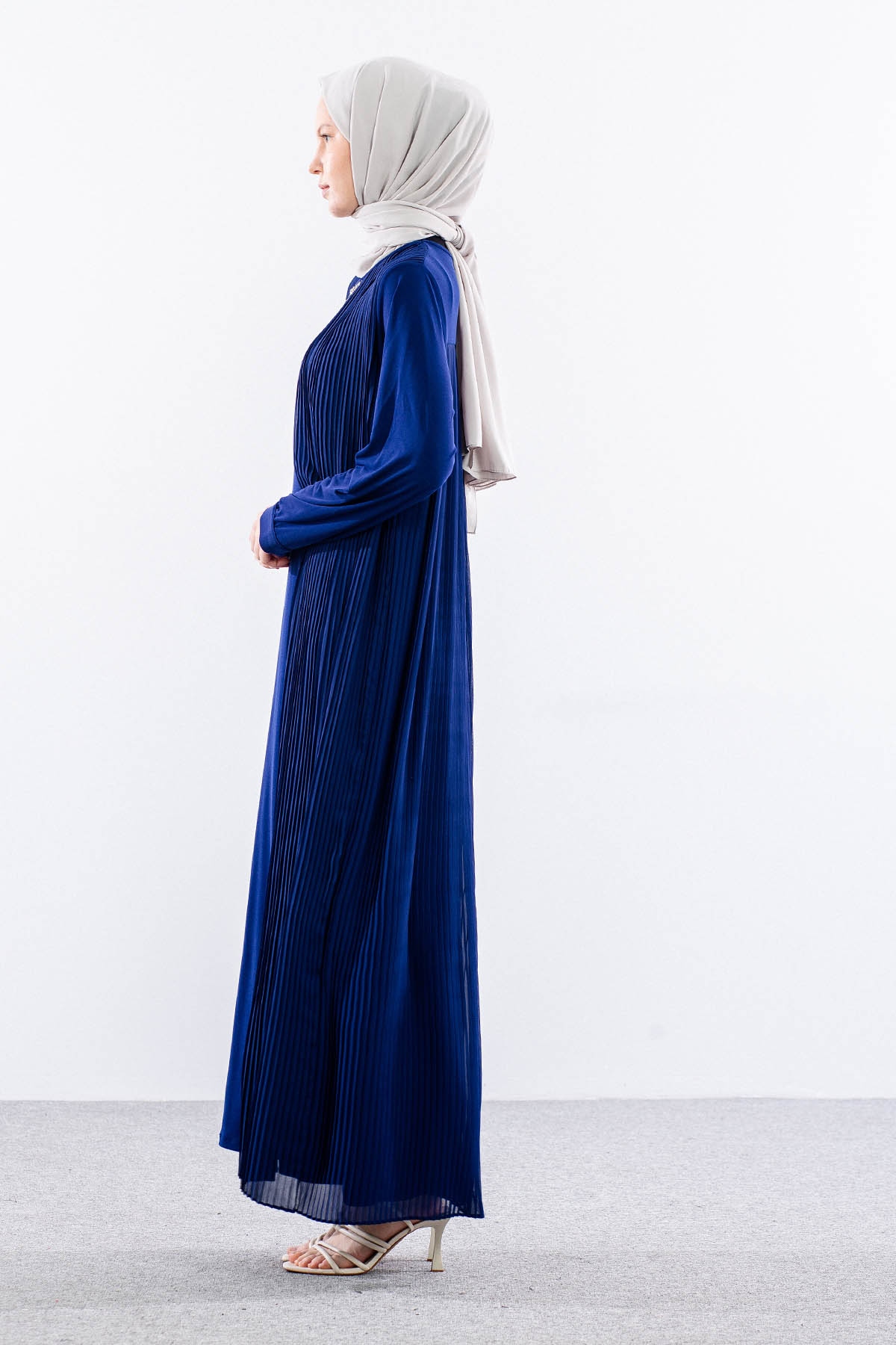 9944 Elbise 4-5-6-7 Pliseli - Sax - 3