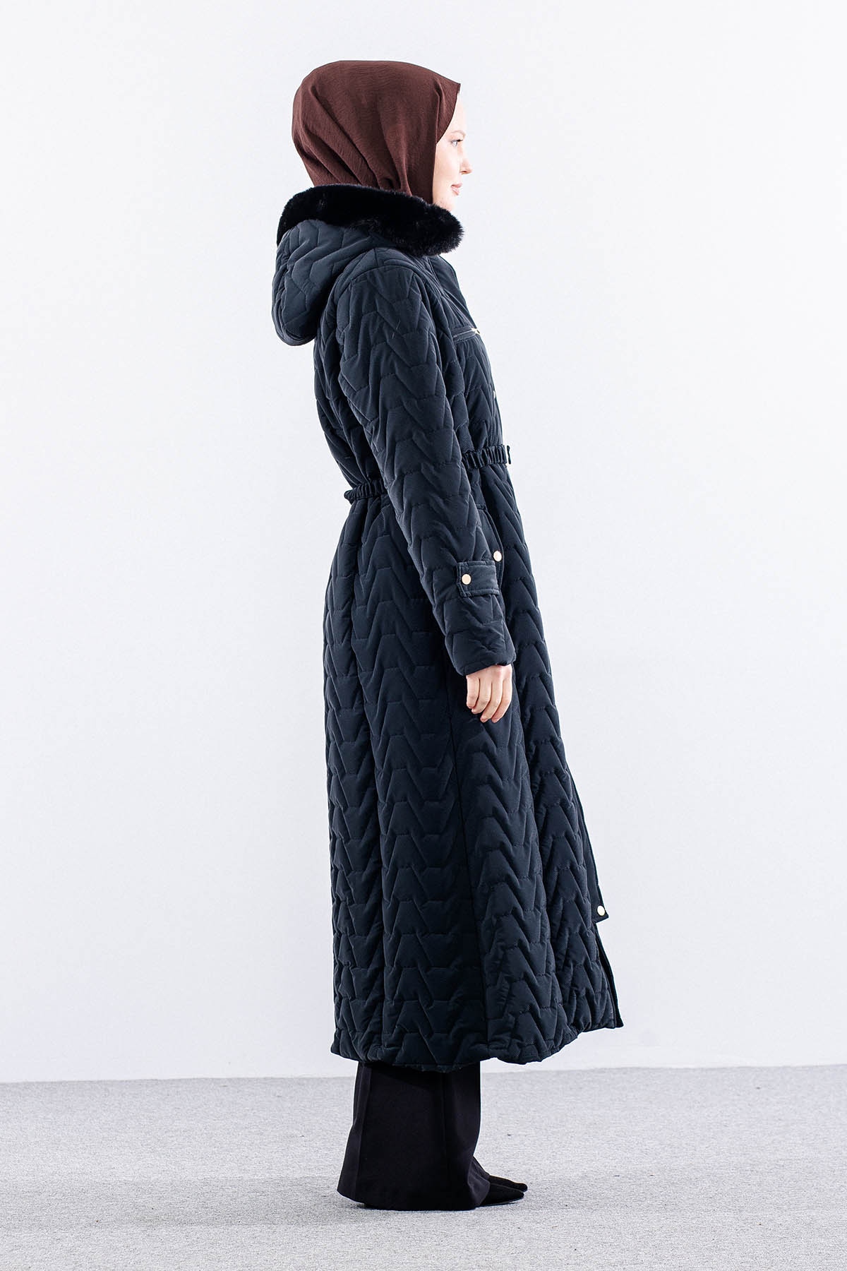 A-3171 Tamboy Kapitone Kaban 40-50 - Lacivert - 4