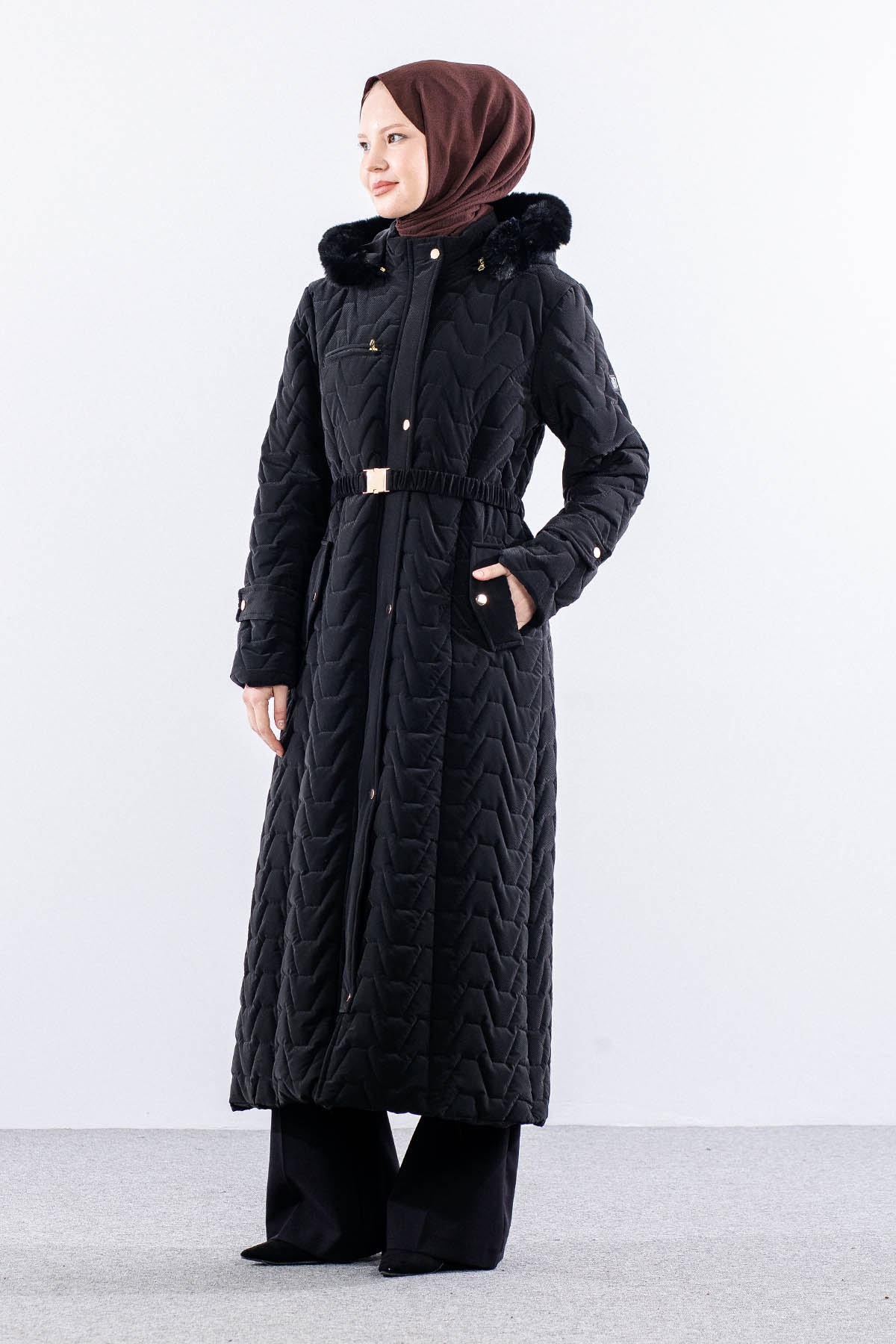 A-3171 Tamboy Kapitone Kaban 40-50 - Siyah - 2