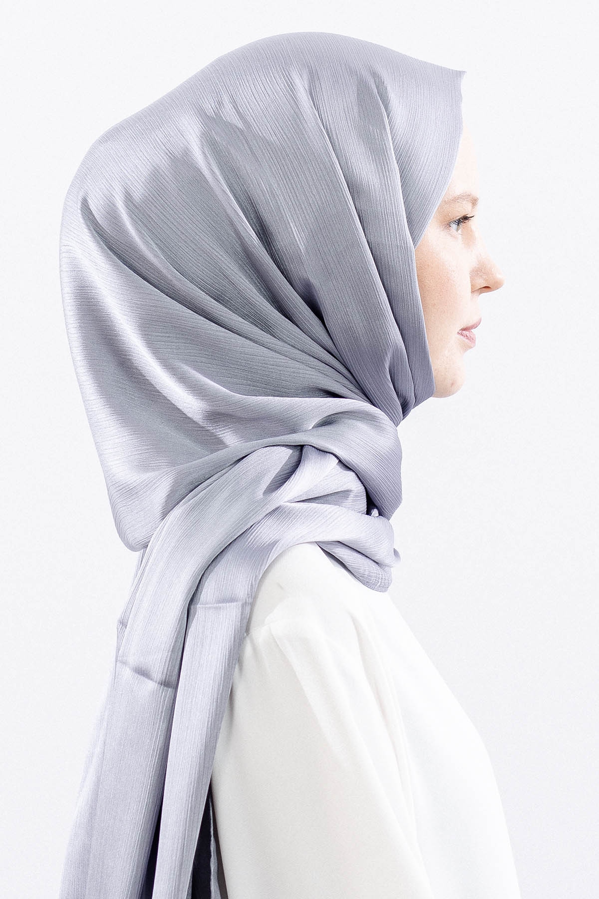 Fv Brillant şik şal - Gumus - 3