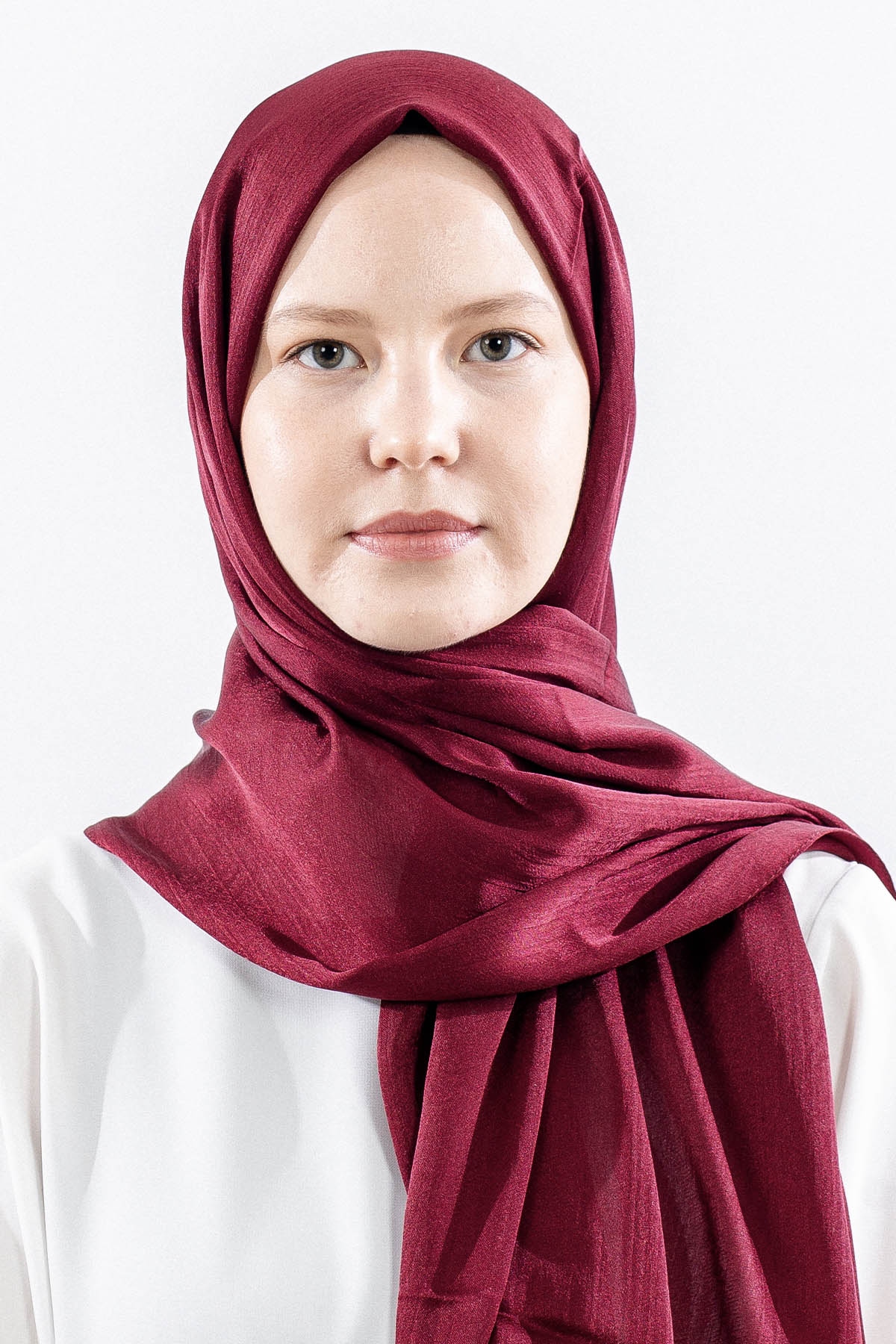 Fv Lux Janjan şal - Bordo - 1