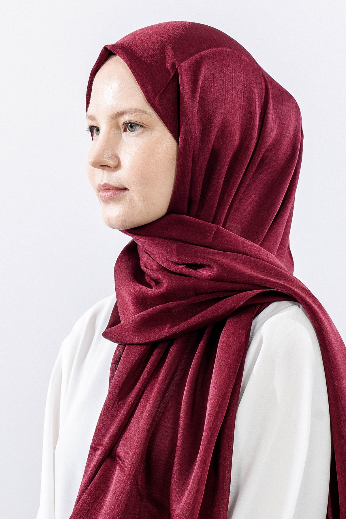 Fv Lux Janjan şal - Bordo - 2