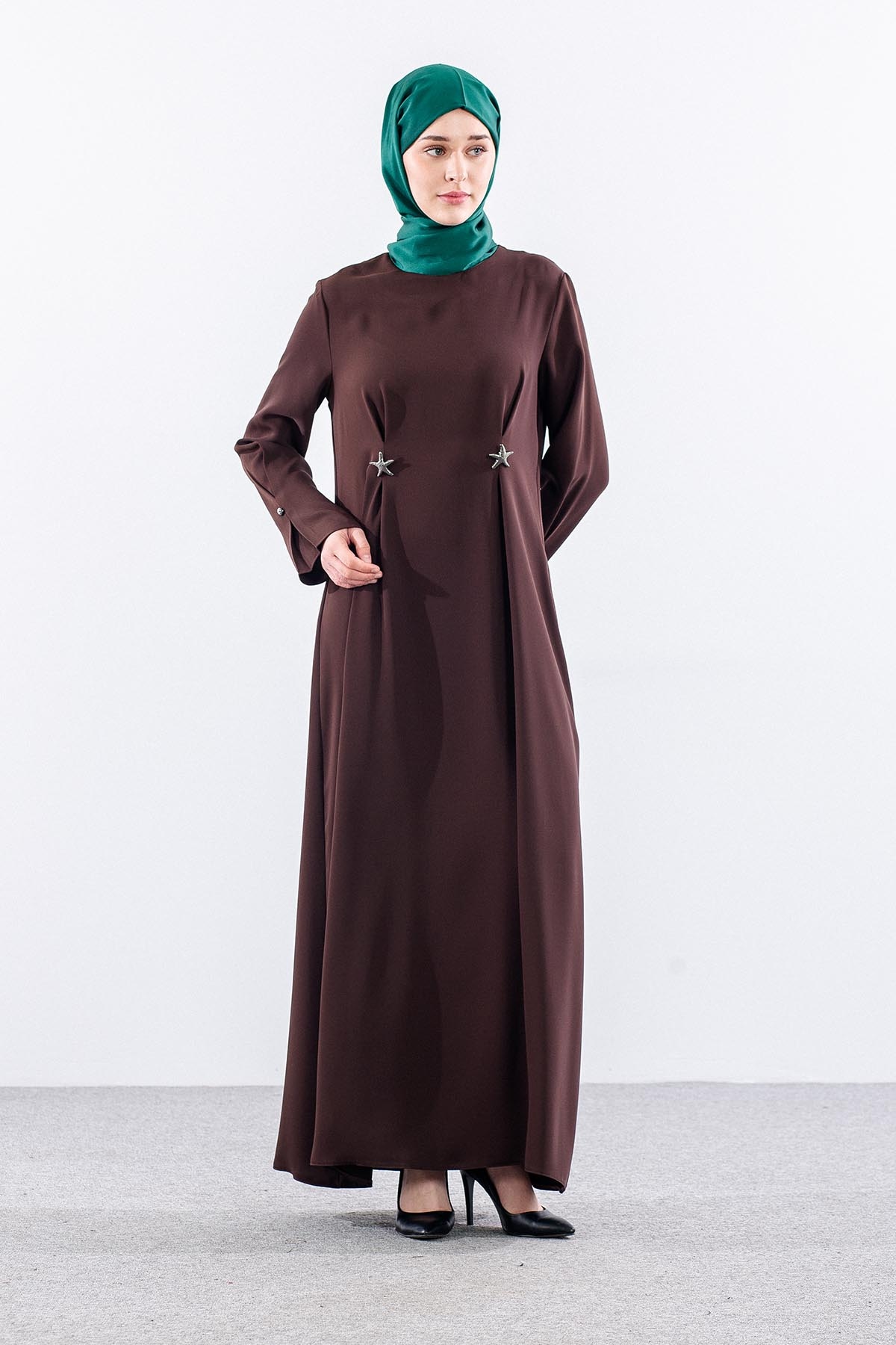 G-1654 Elbi̇se 40-50 2 Pile Yildiz - Kahve - 2
