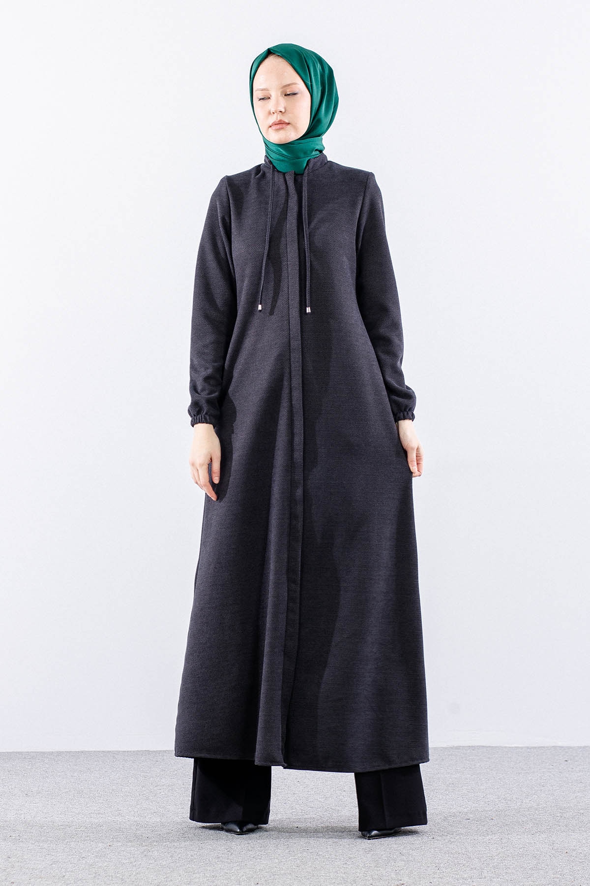 K2241 Ferace 42-52 şönil - Gri - 2